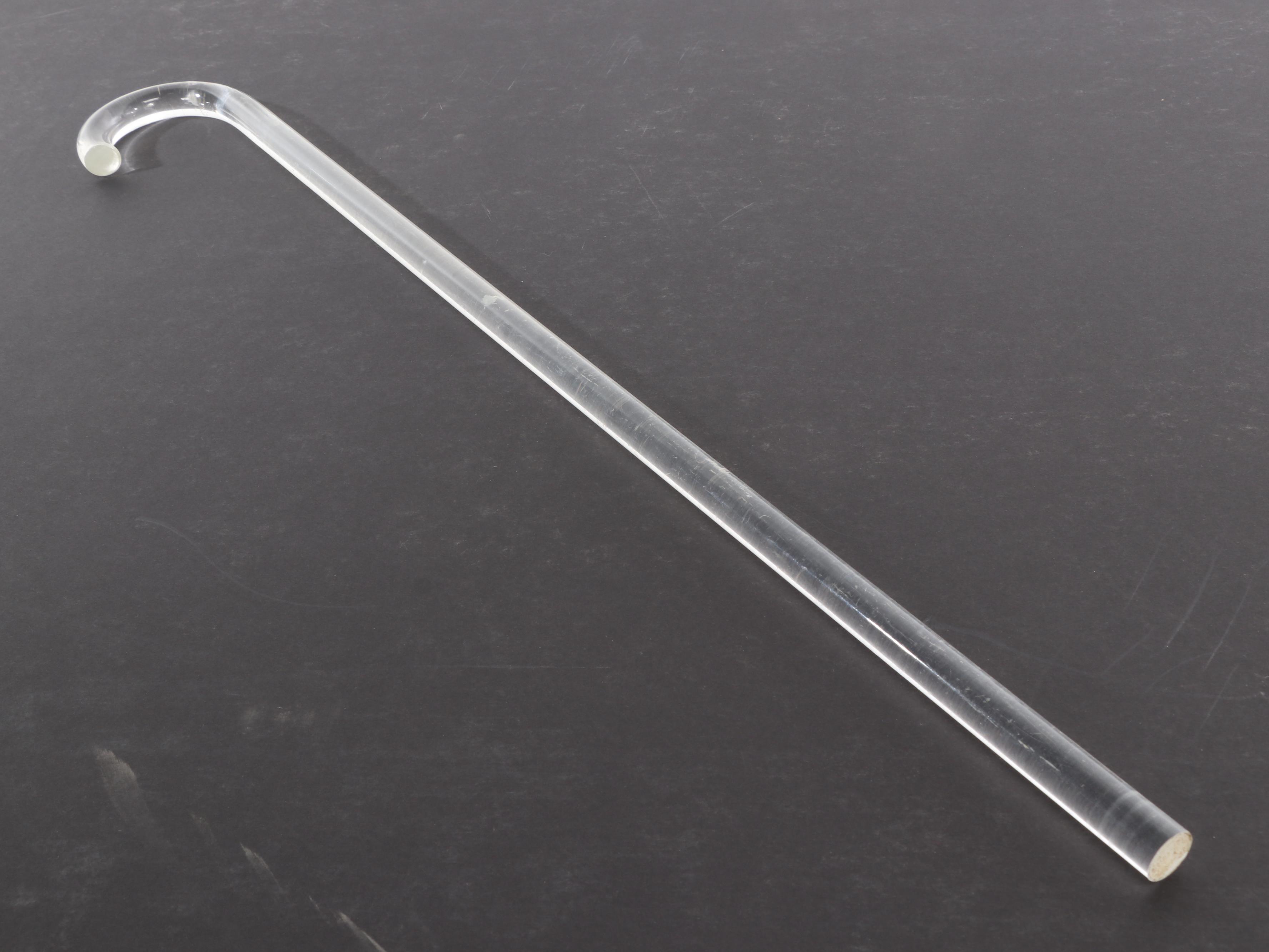 Lucite Walking Cane, Mid-Century