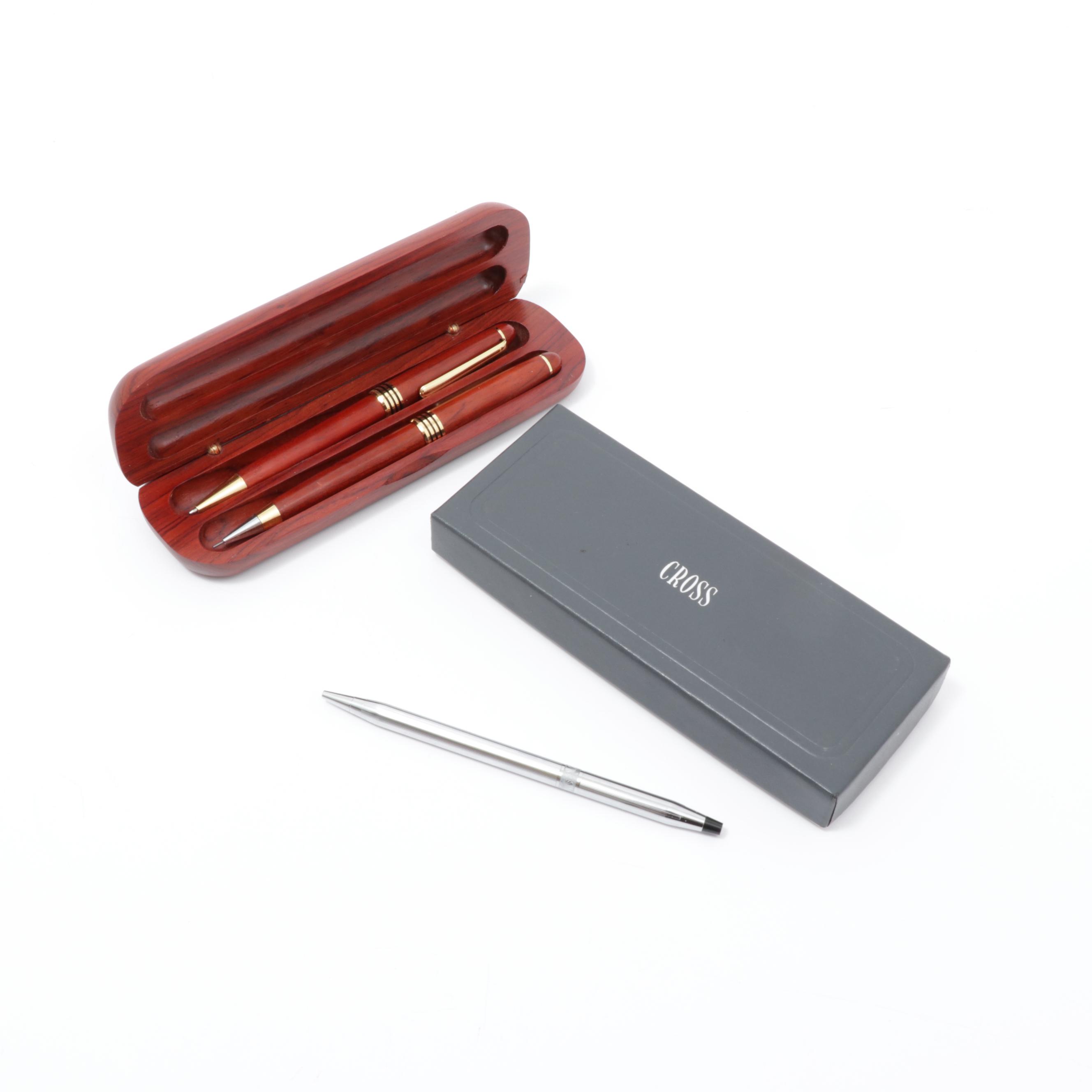 Cross Pen Rosewood Pen and Pencil Set