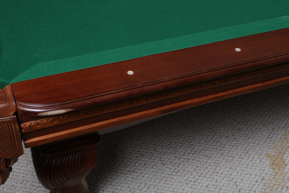 Sportcraft Mahogany Billiard Table with Accessories