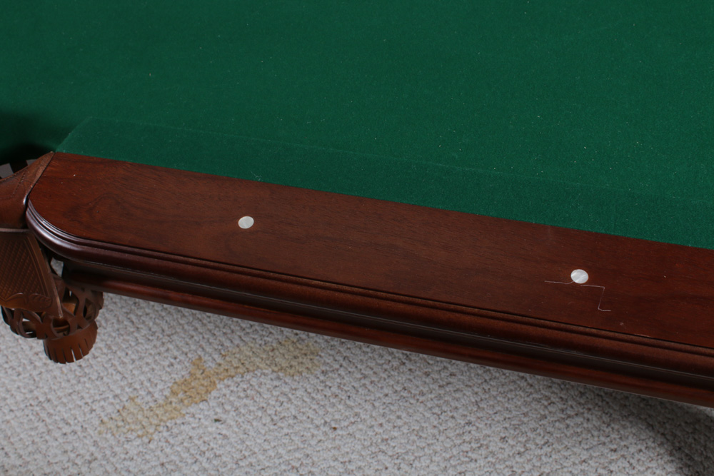 Sportcraft Mahogany Billiard Table with Accessories