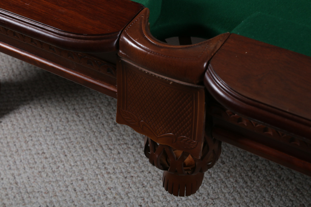 Sportcraft Mahogany Billiard Table with Accessories