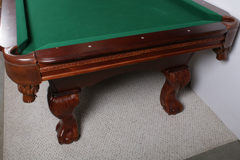 Sportcraft Mahogany Billiard Table with Accessories