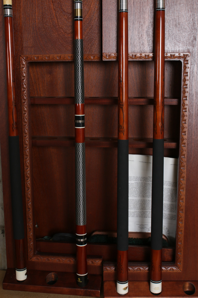 Sportcraft Mahogany Billiard Table with Accessories