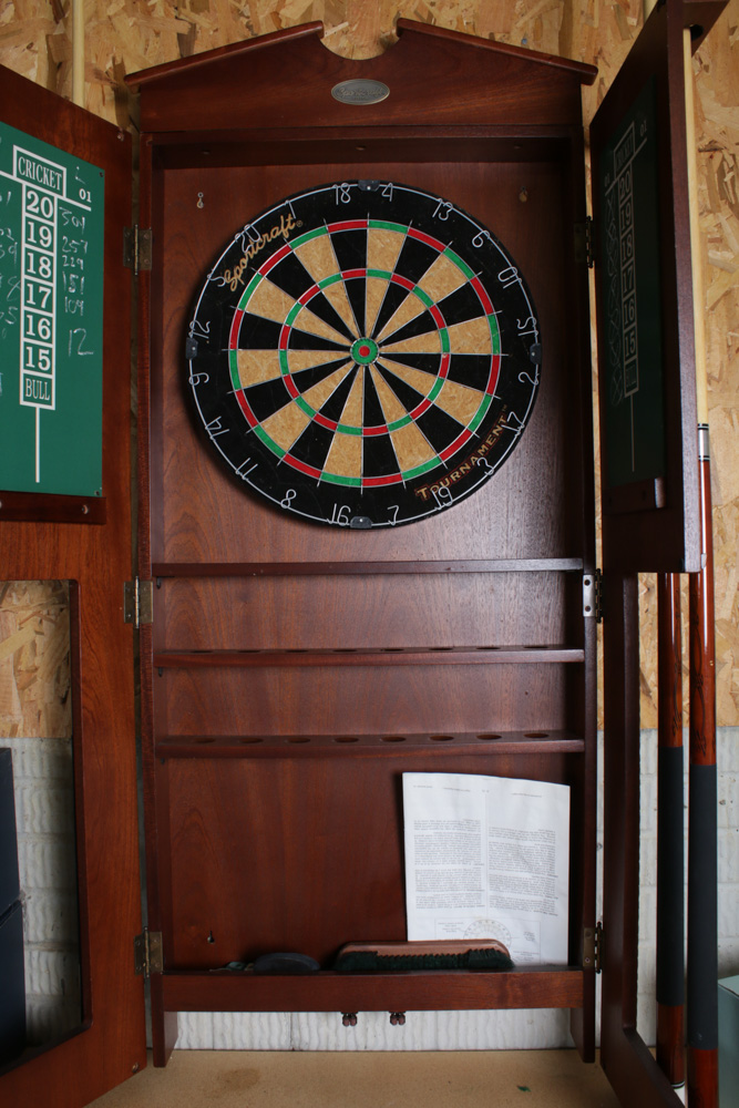 Sportcraft Mahogany Billiard Table with Accessories