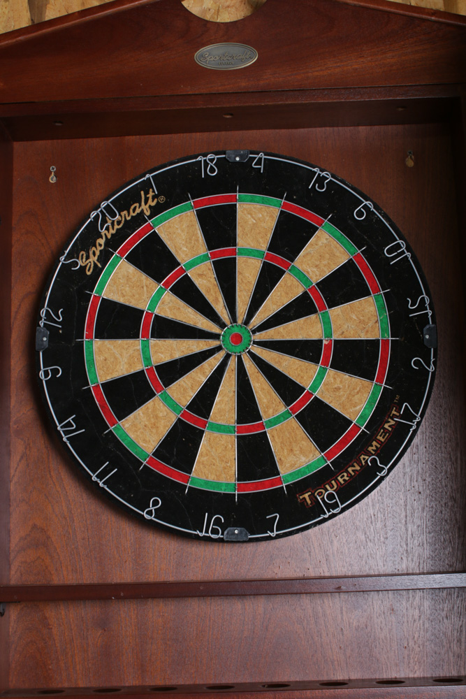 Sportcraft Mahogany Billiard Table with Accessories