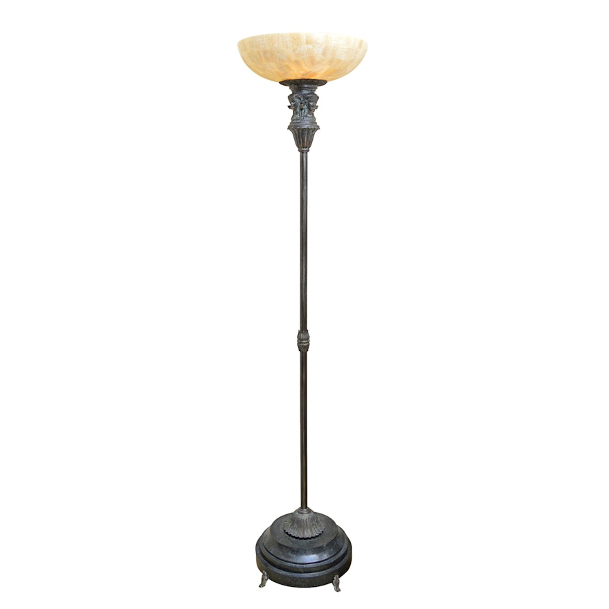 Neoclassic Style Metal Floor Lamp