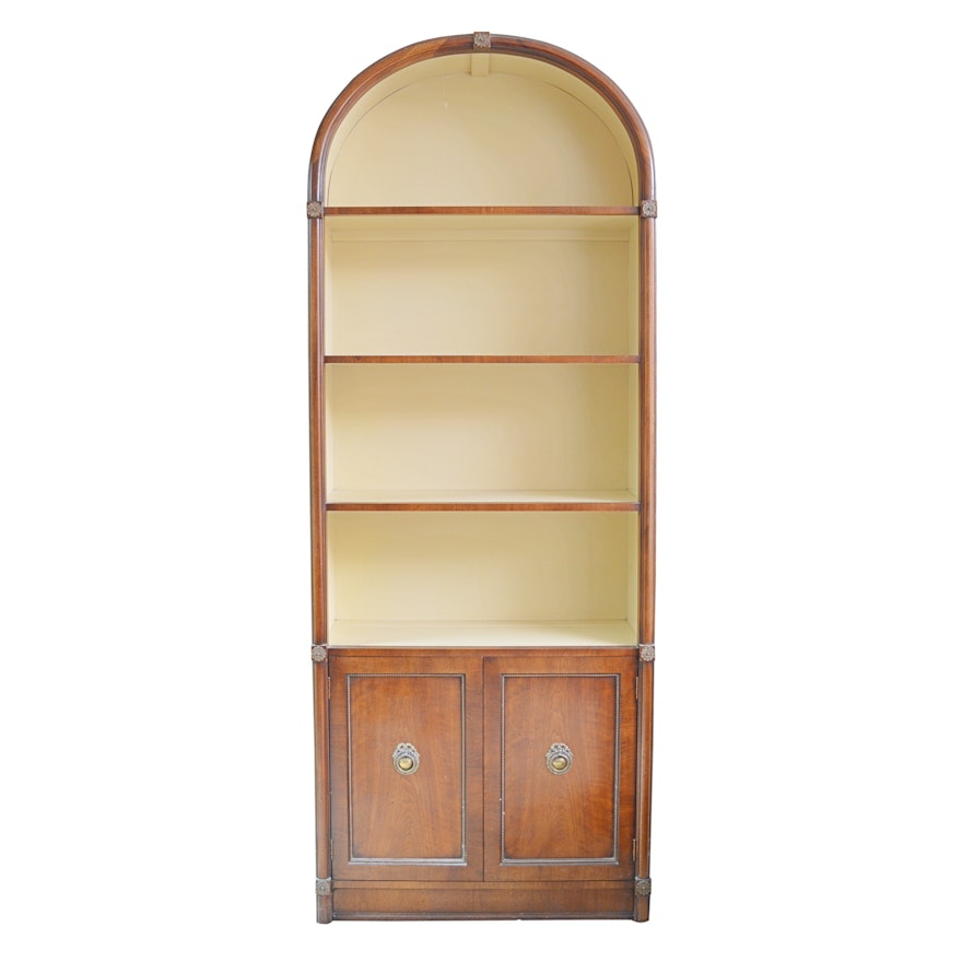 Transitional / Neoclassical Style Fruitwood Bookcase, Mid to Late 20th Century