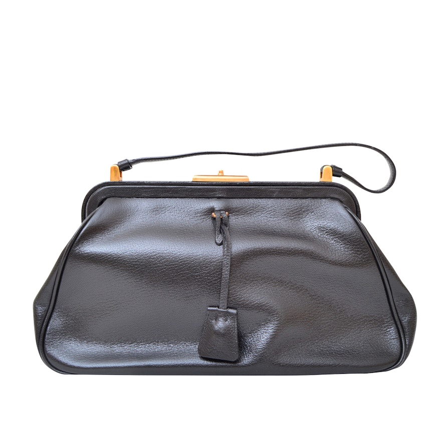 Prada Black Leather Handbag