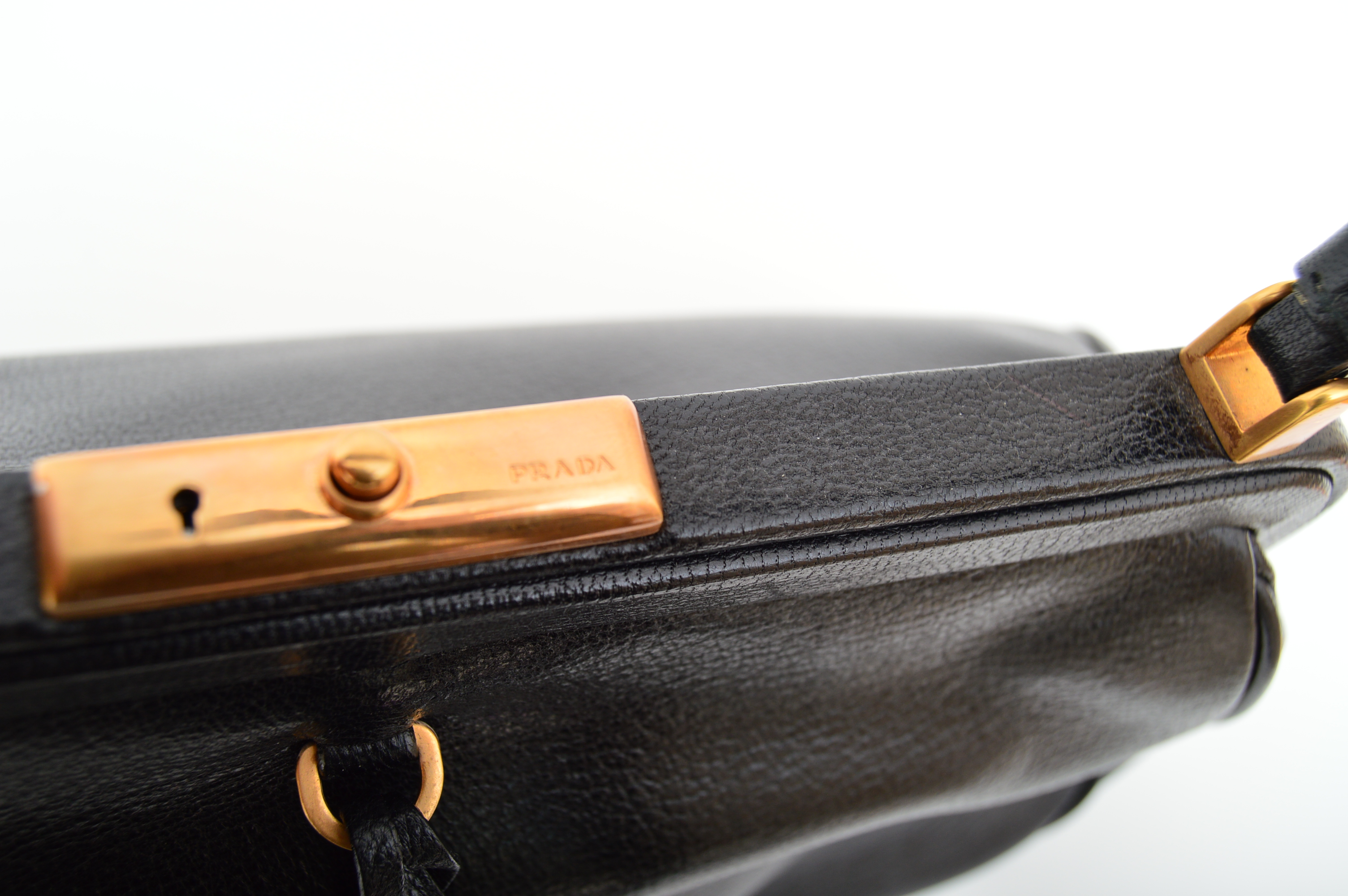 Prada Black Leather Handbag