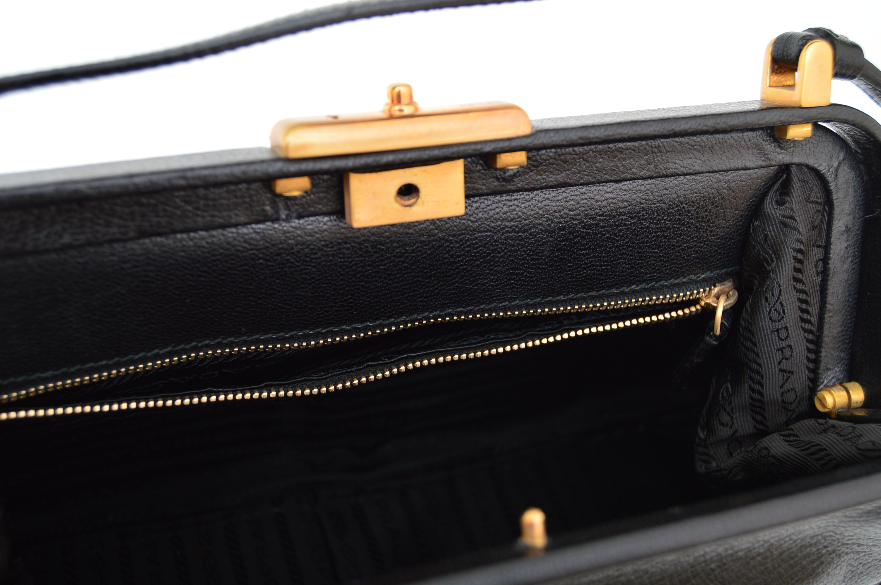 Prada Black Leather Handbag