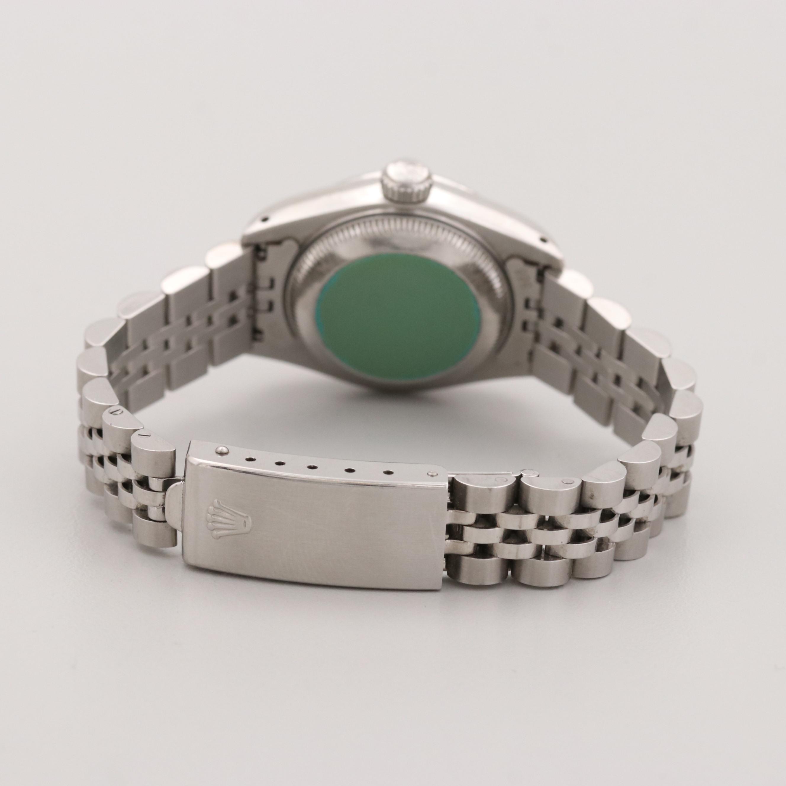 Rolex Datejust Stainless Steel Watch With Diamond Dial and Bezel, 1993