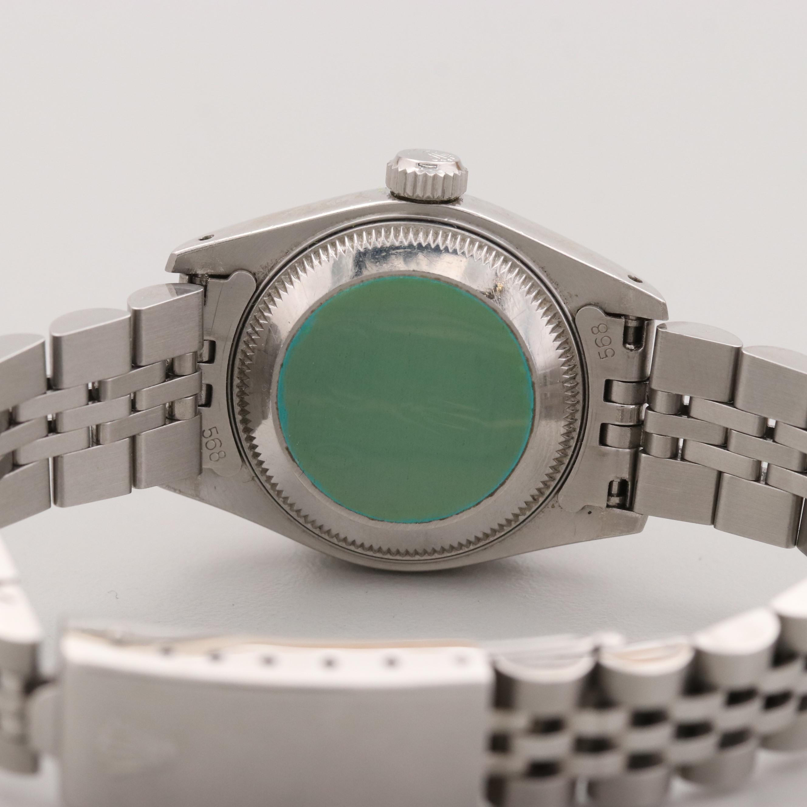 Rolex Datejust Stainless Steel Watch With Diamond Dial and Bezel, 1993