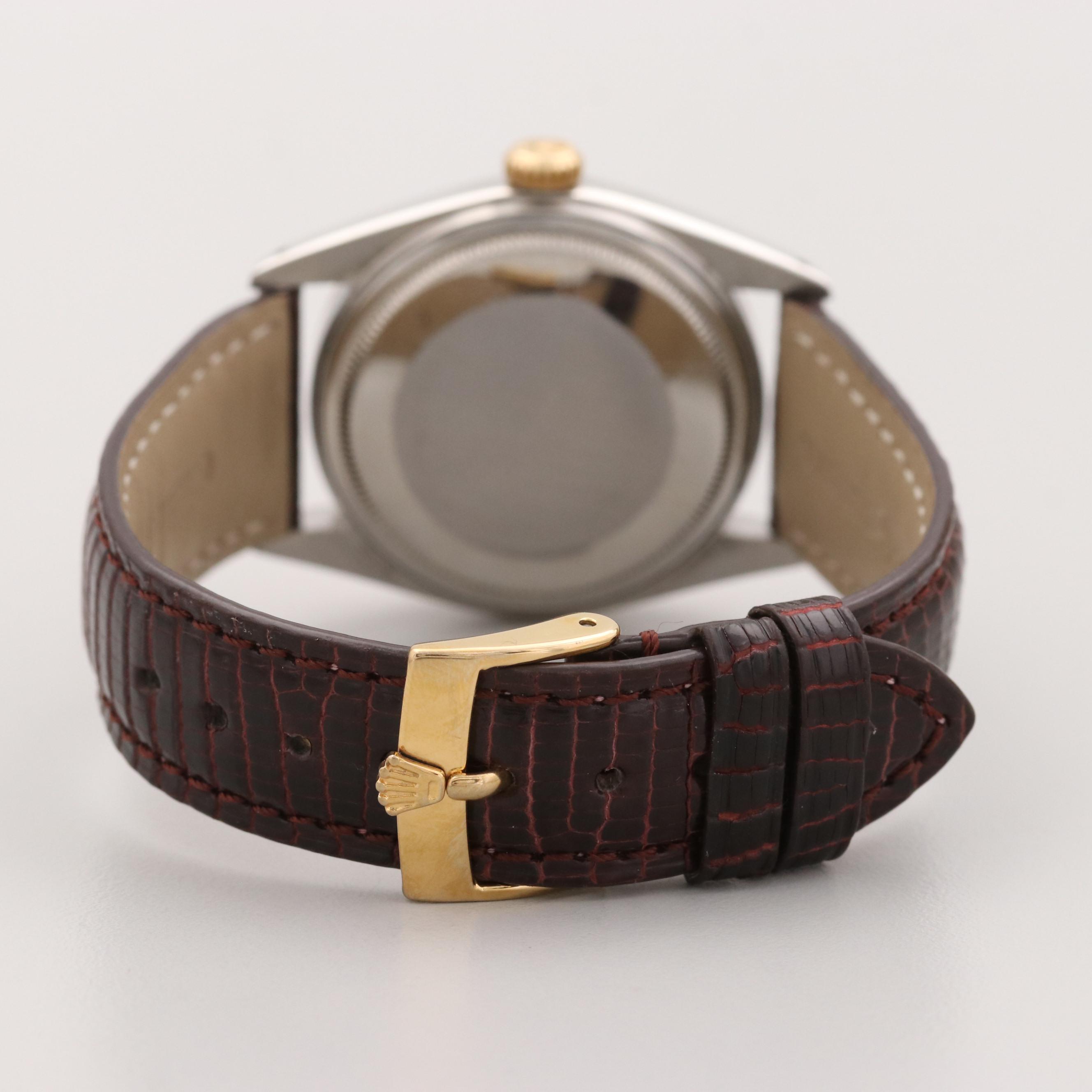 Vintage Rolex Datejust Two Tone Stainless Steel and 18K Gold Watch, 1979