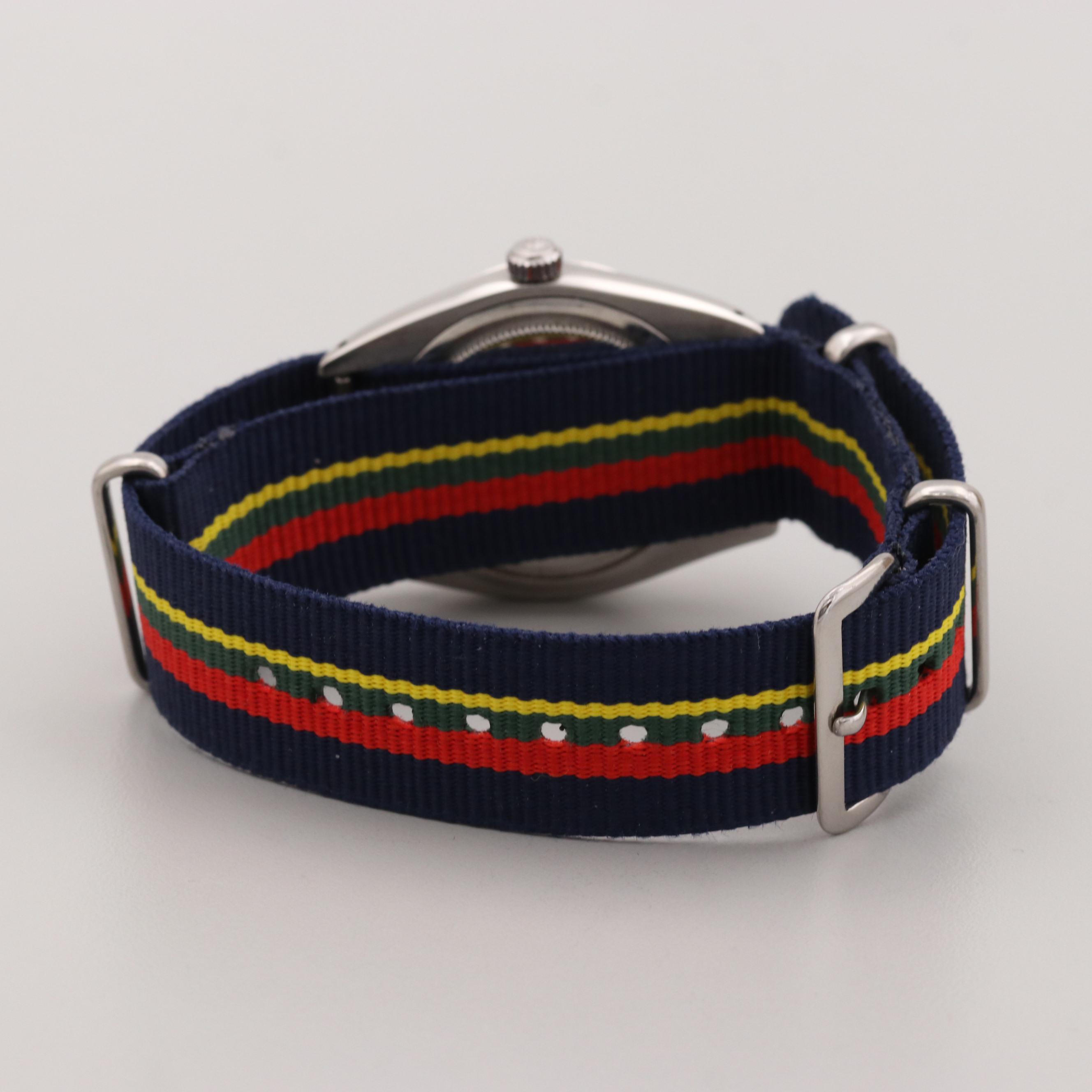 Vintage Rolex Oysterdate Stainless Steel Watch With Diamond Bezel,1964