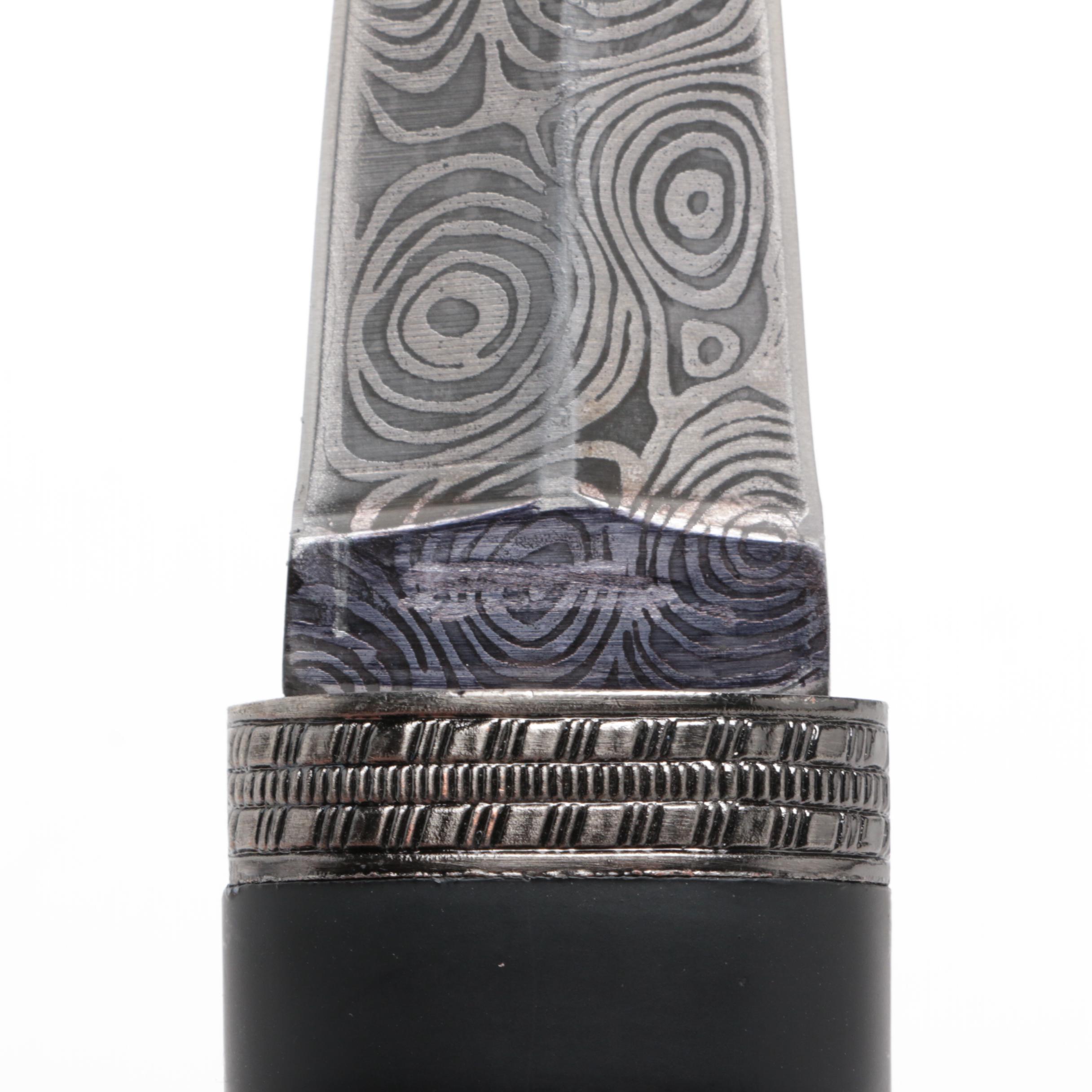 Fixed Blade Dagger with Sheath and Budk Military Style Tanto Knife