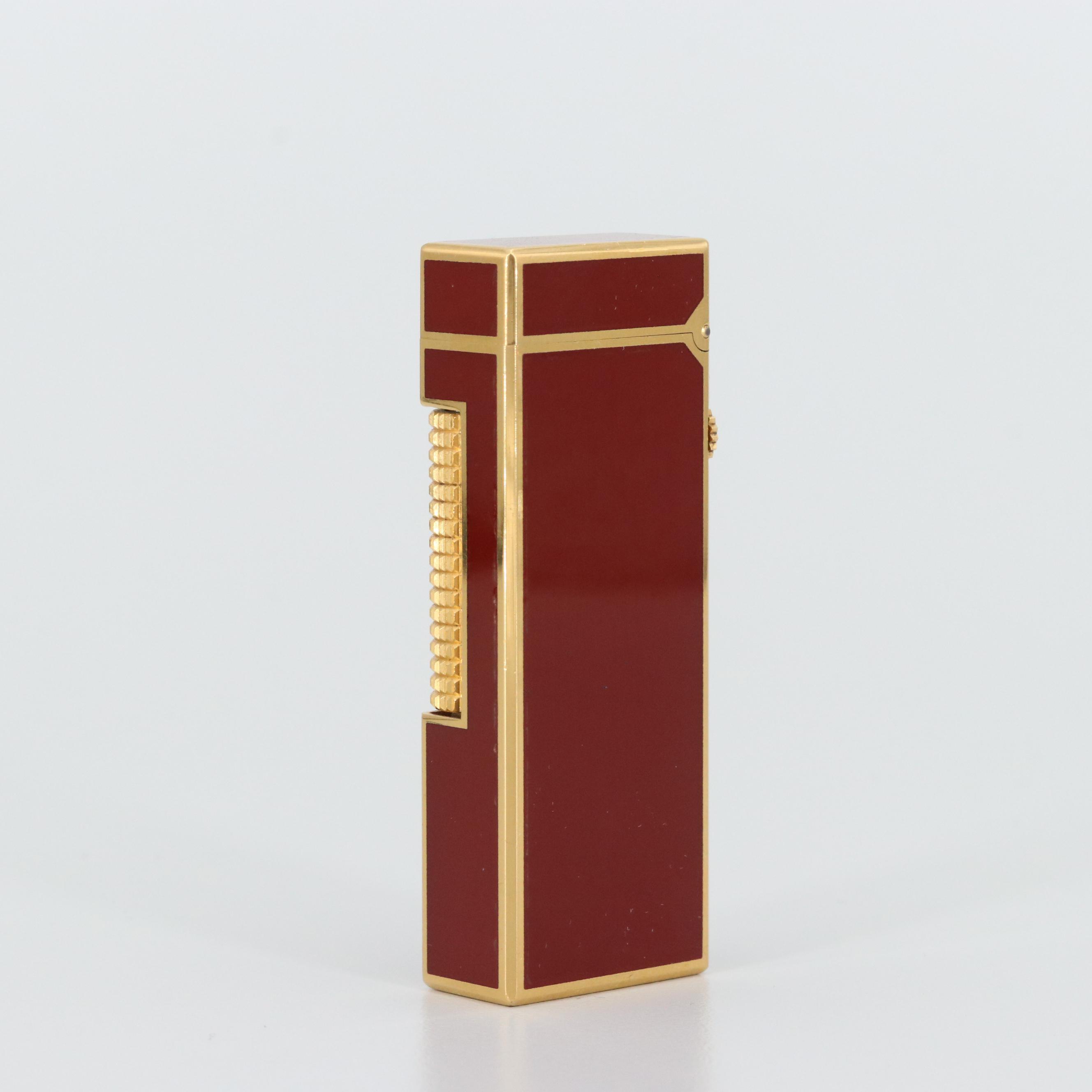 Vintage Dunhill Gold Tone Enamel Lighter