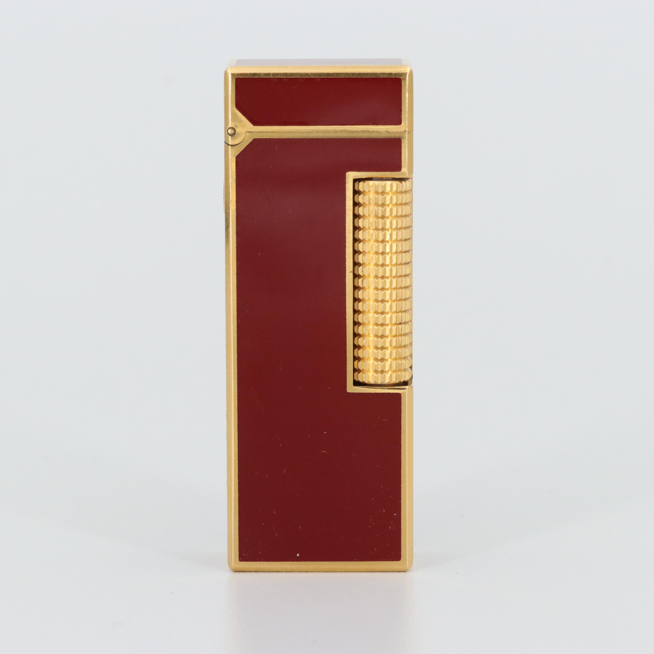 Vintage Dunhill Gold Tone Enamel Lighter