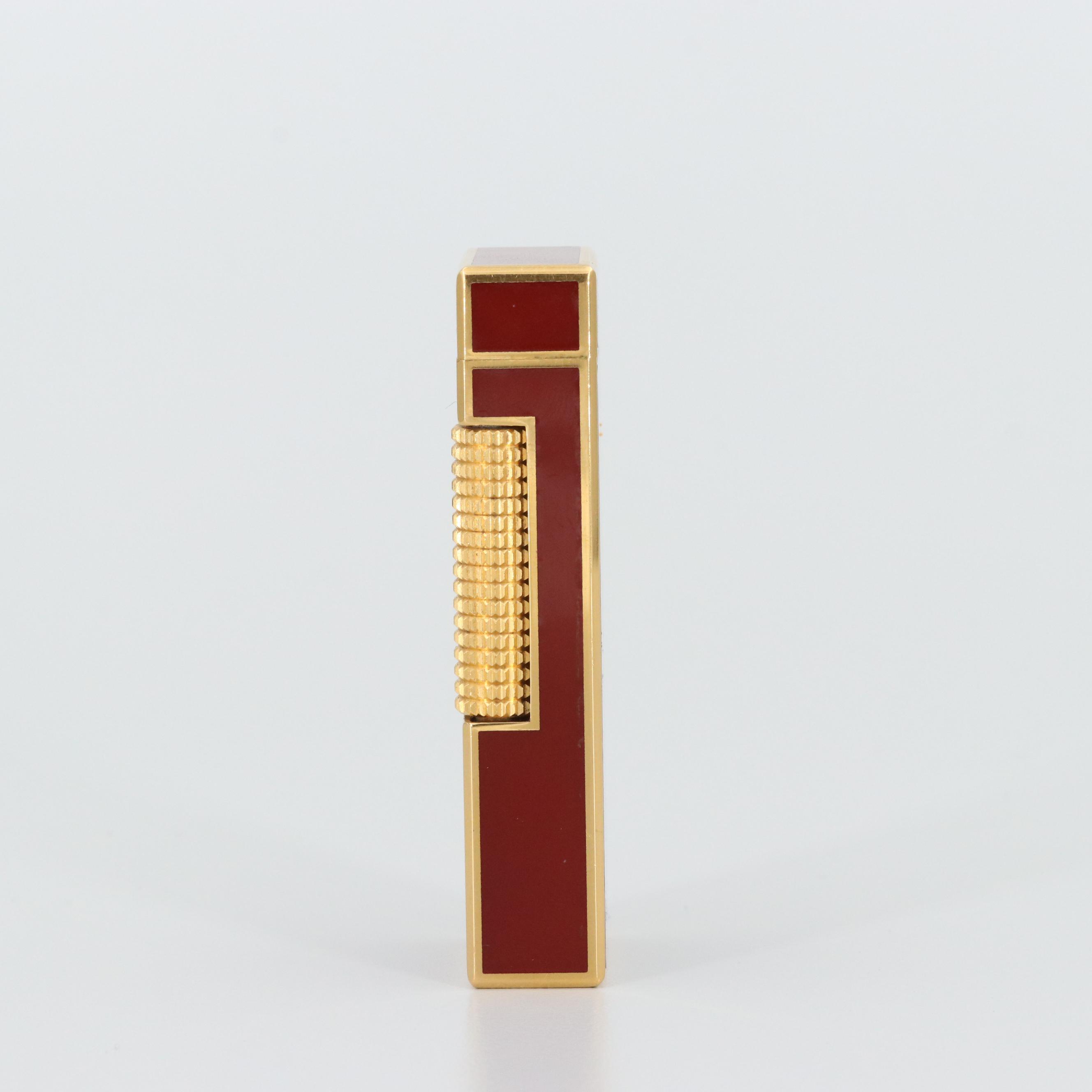 Vintage Dunhill Gold Tone Enamel Lighter