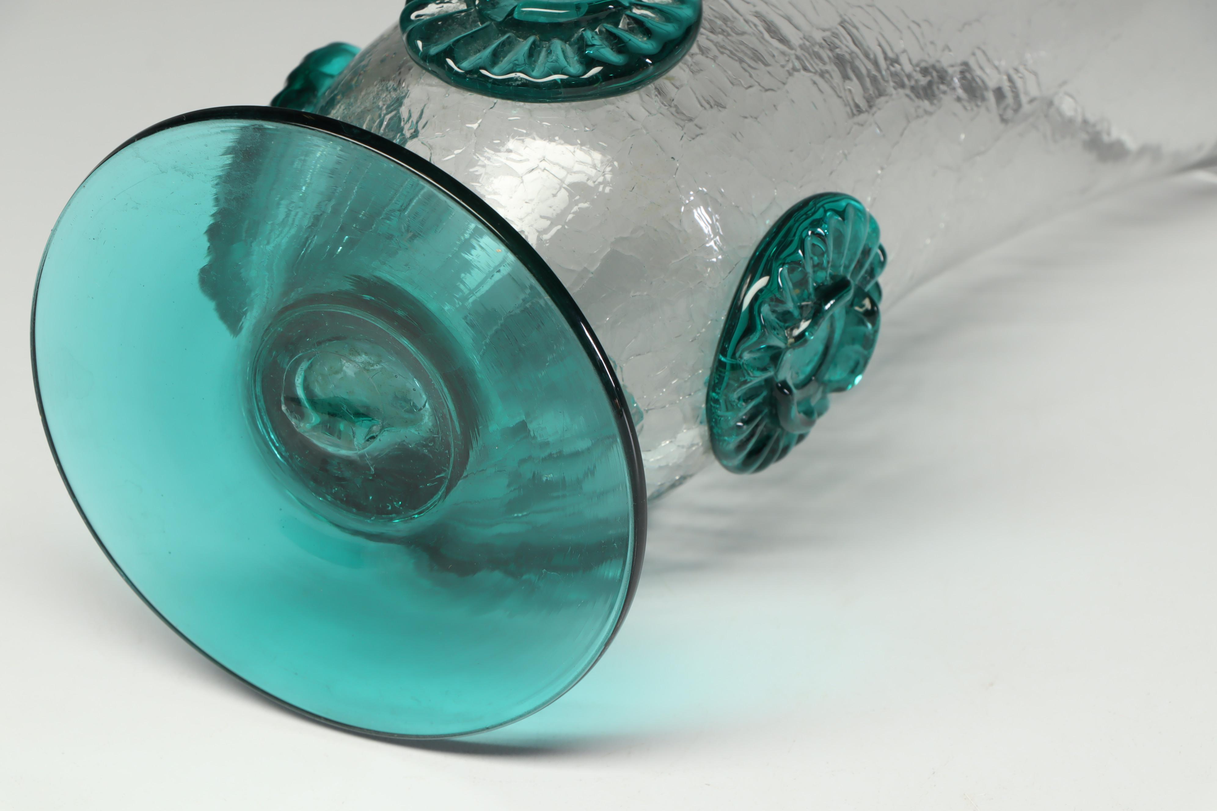 Blown Glass Footed Vase