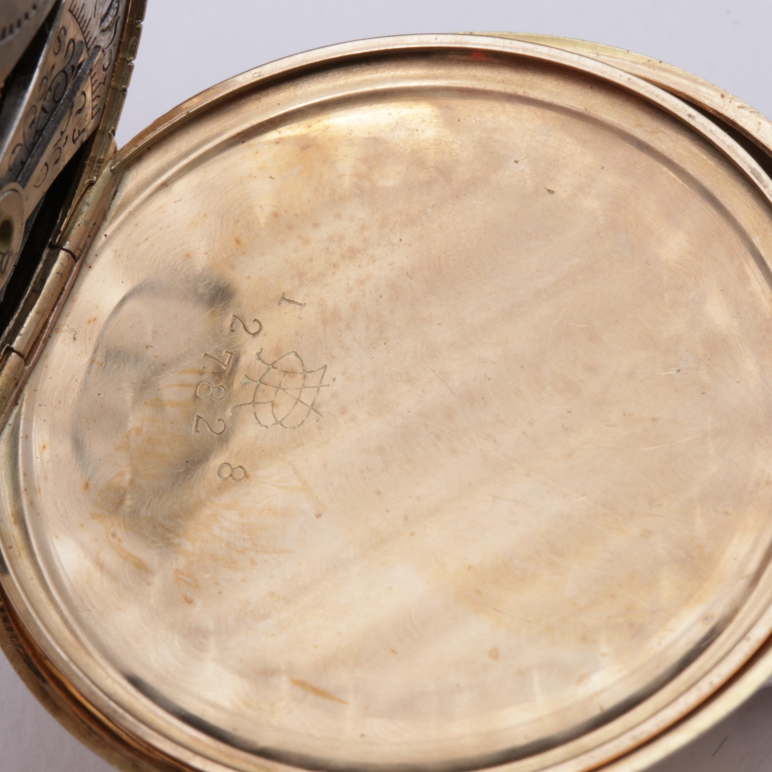 Elgin 14K Yellow Gold Old Mine Cut Diamond Pendant Watch, Early 1900s