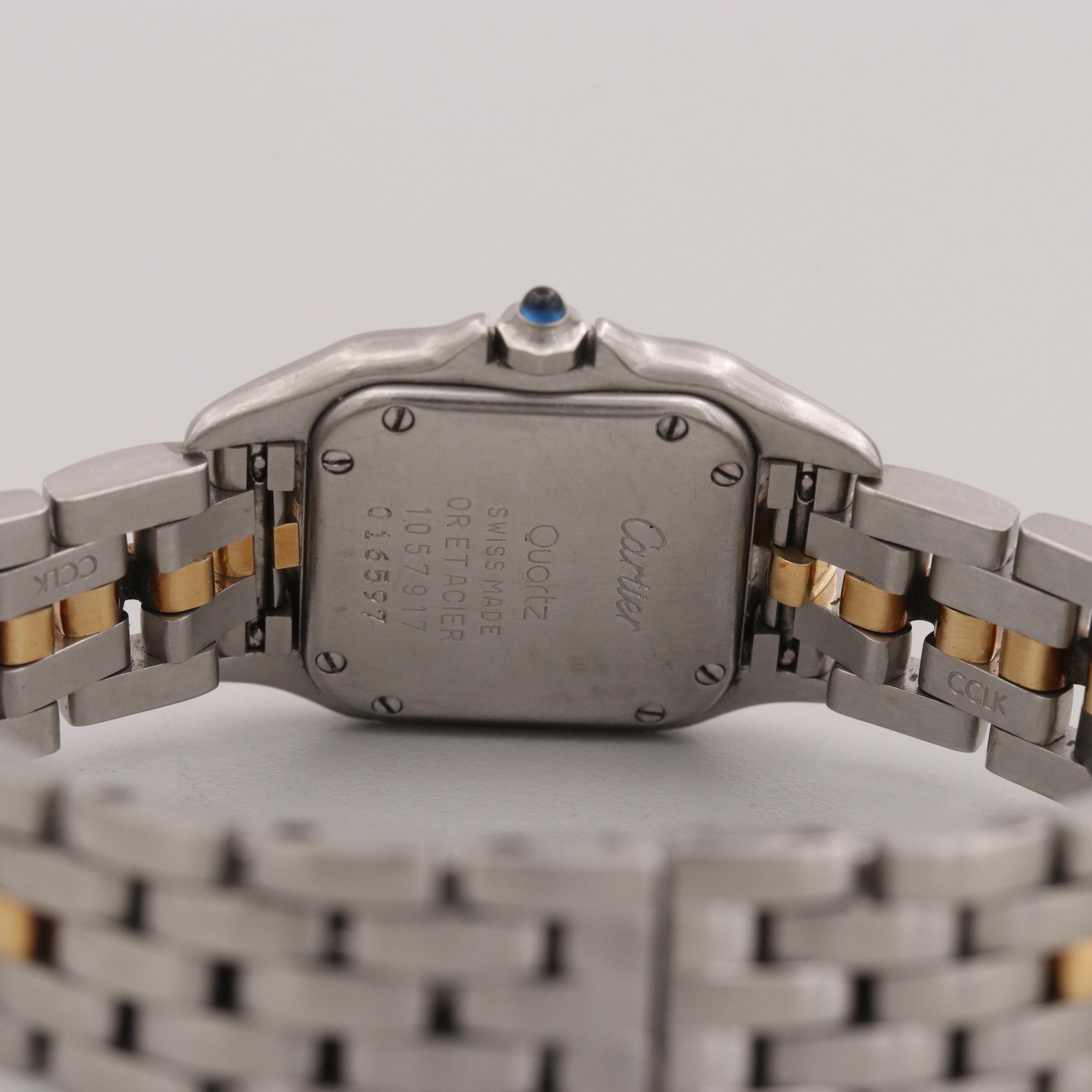 Cartier Panthère Stainless Steel and 18K Yellow Gold Quartz Watch