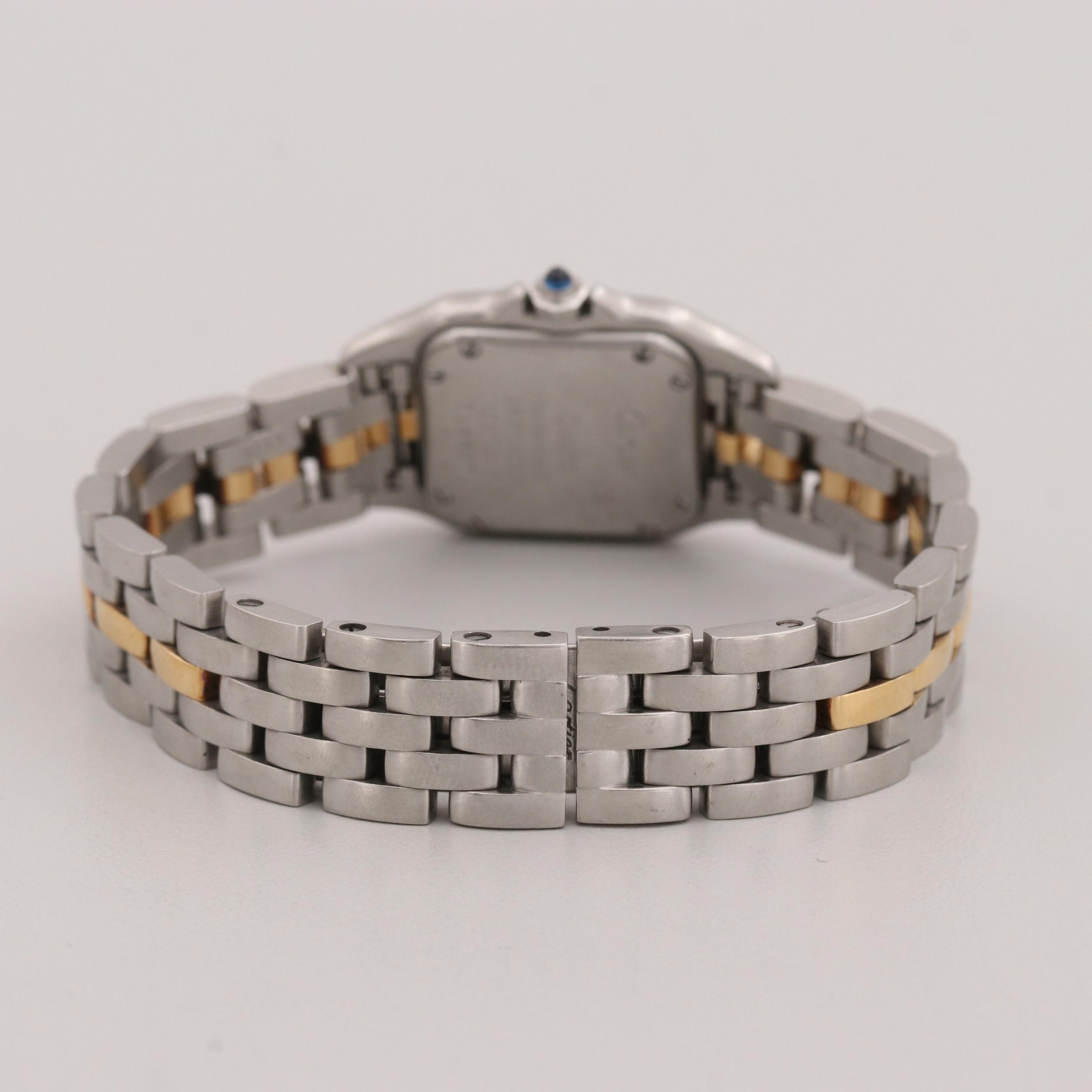 Cartier Panthère Stainless Steel and 18K Yellow Gold Quartz Watch