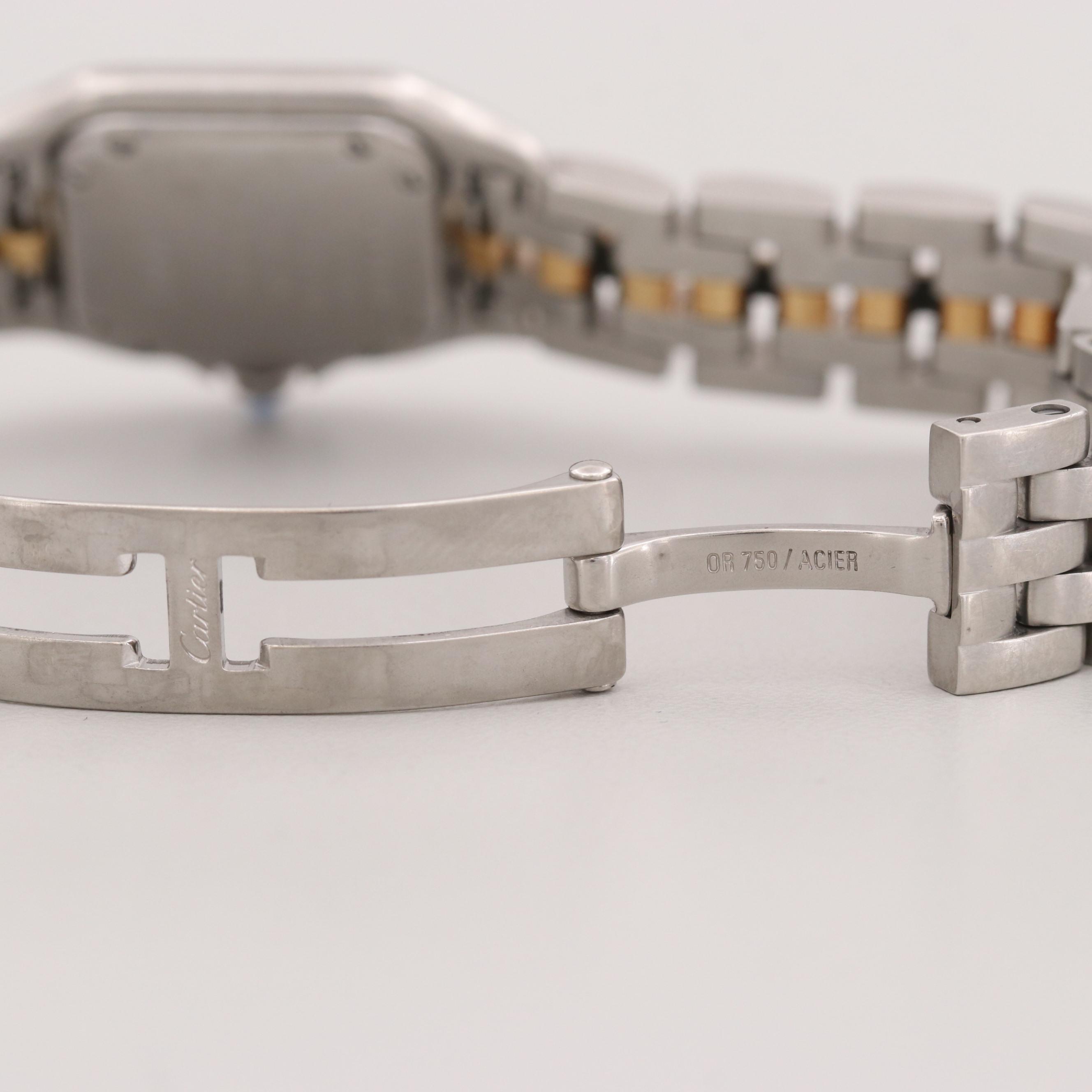 Cartier Panthère Stainless Steel and 18K Yellow Gold Quartz Watch