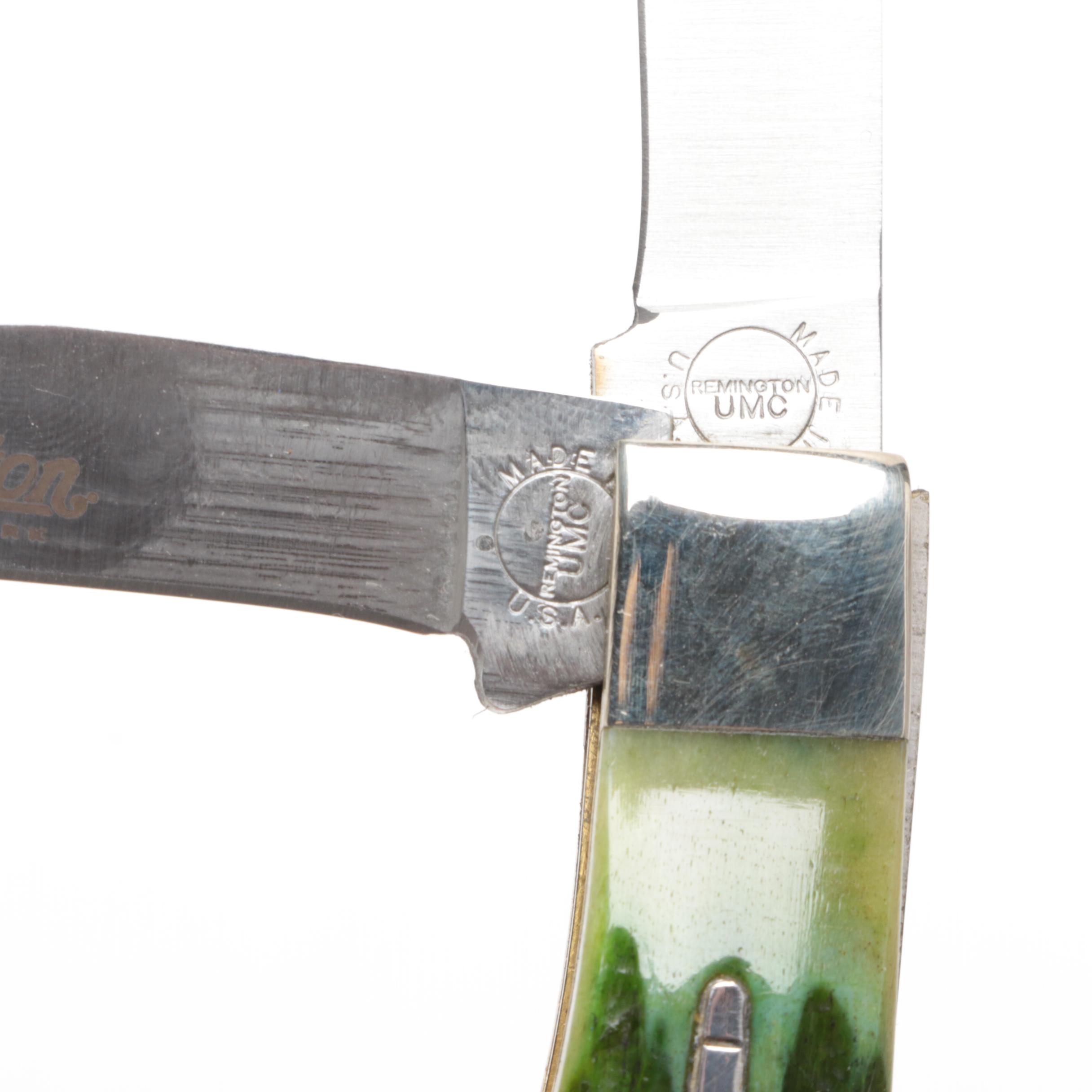 Case, Remington, Frost "Little Savage" and Winchester Folding Knives