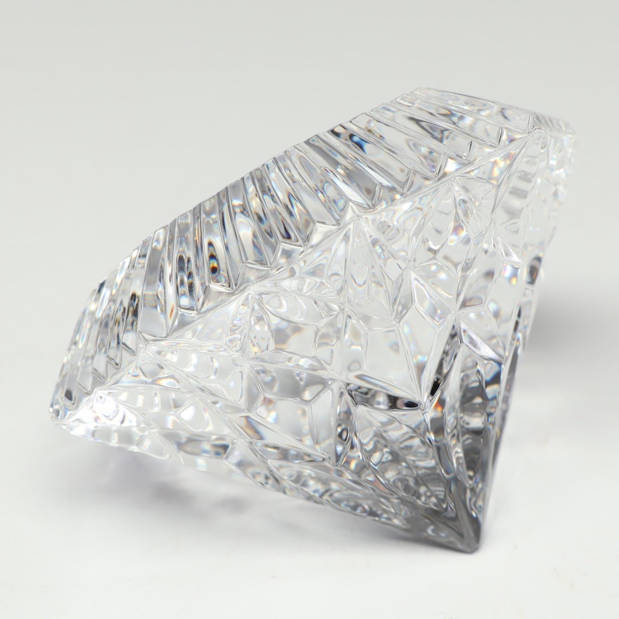 Waterford Crystal Diamond Shaped Paperweight