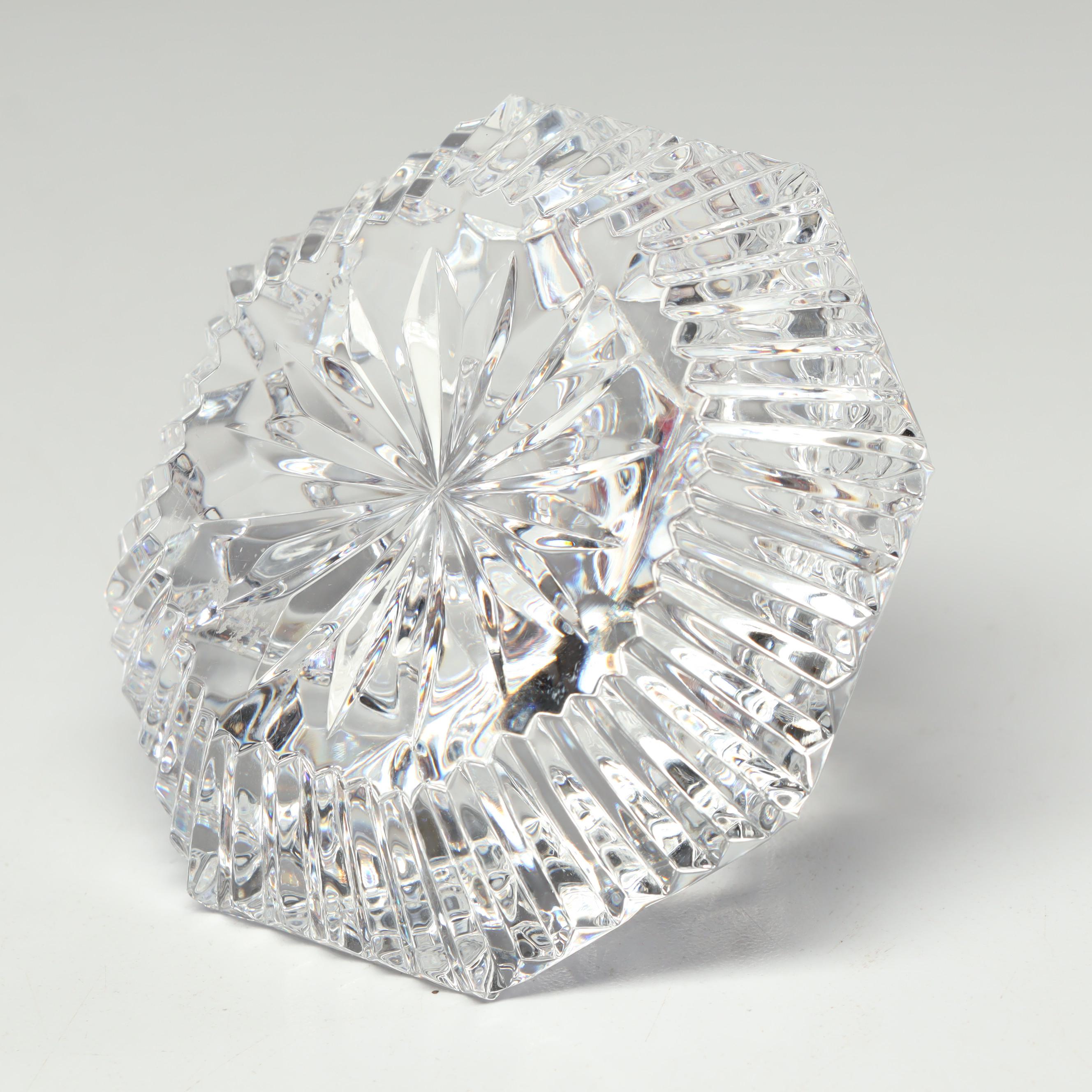 Waterford Crystal Diamond Shaped Paperweight