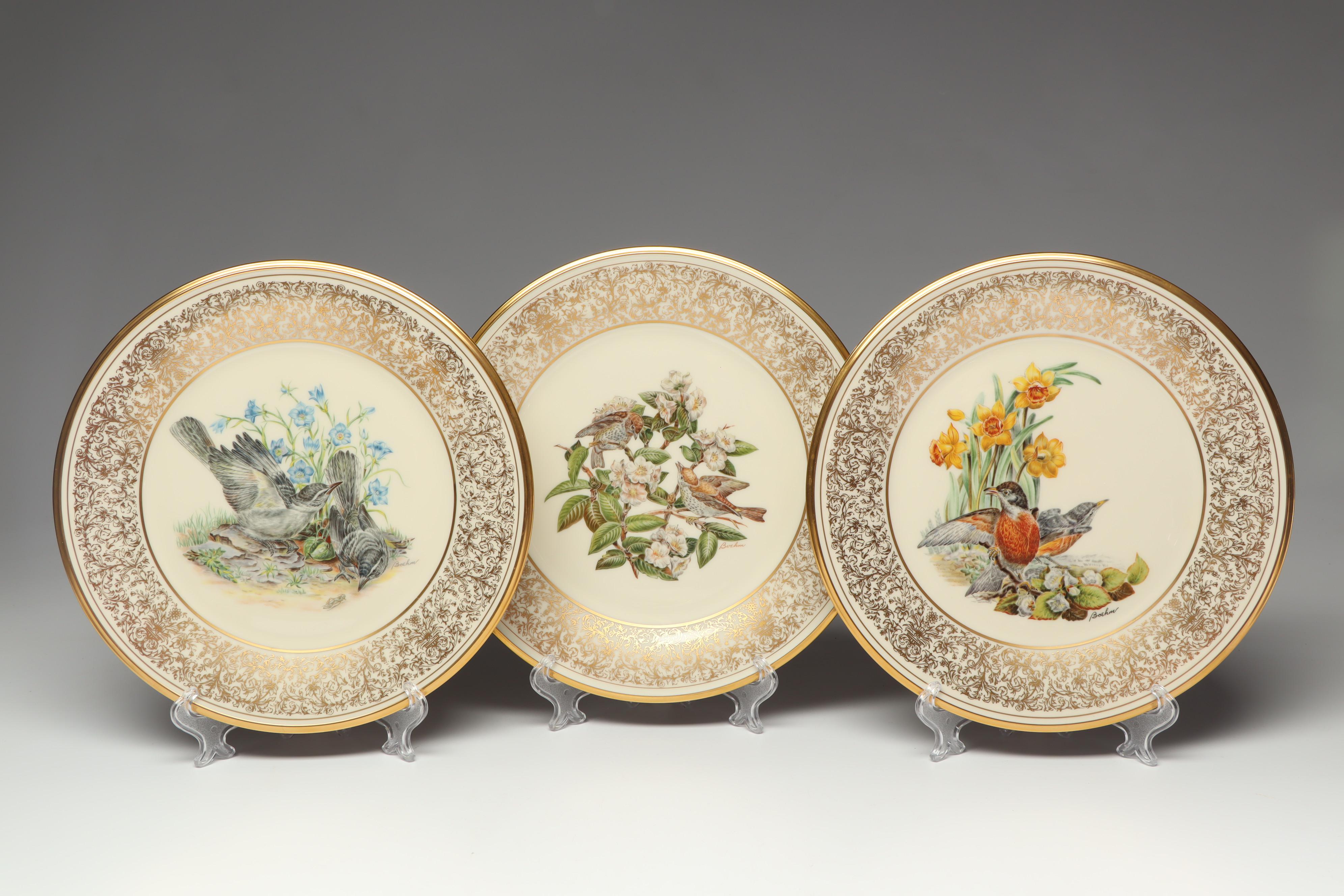 Lenox "Boehm Birds" Plates, 1970