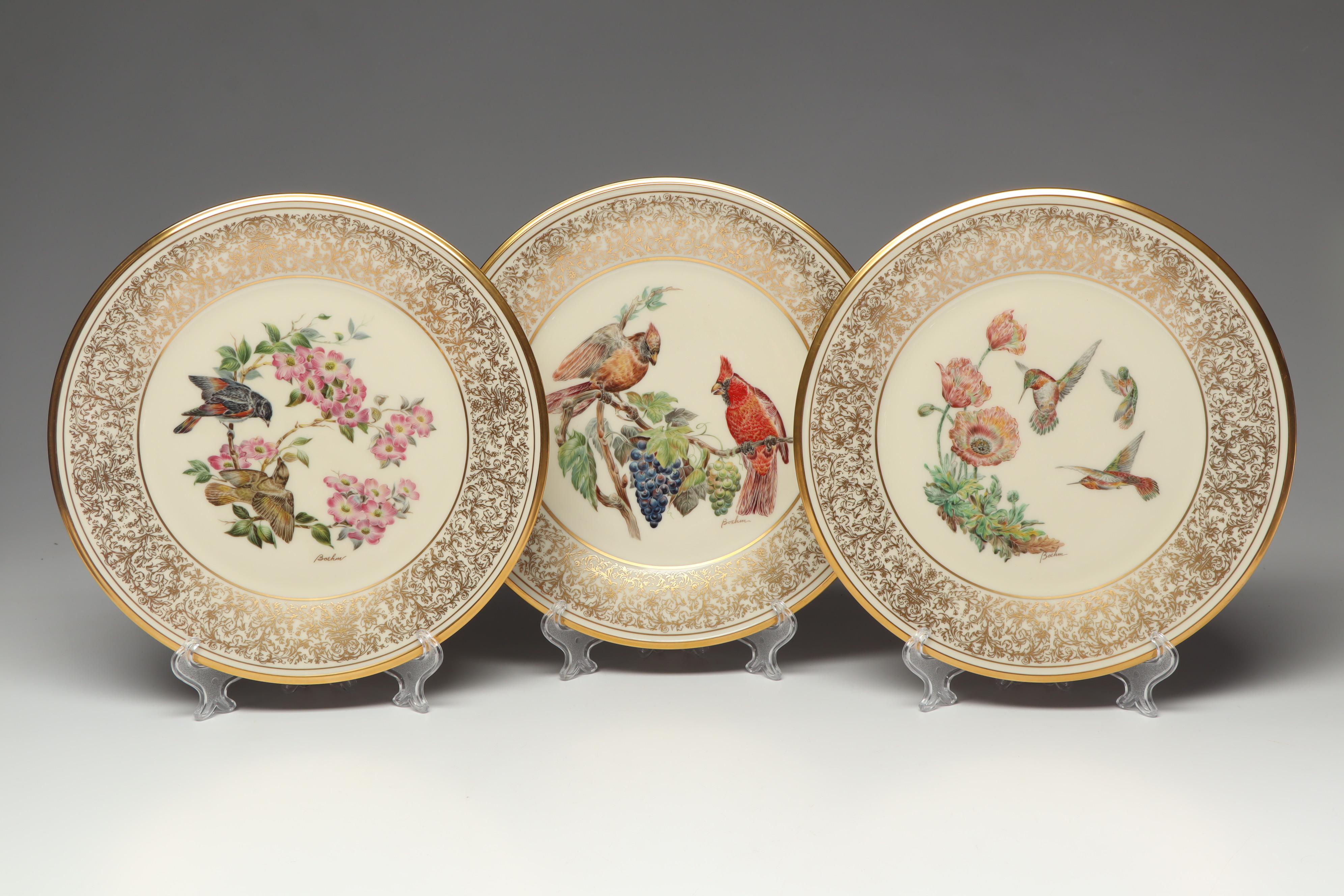Lenox "Boehm Birds" Plates, 1970
