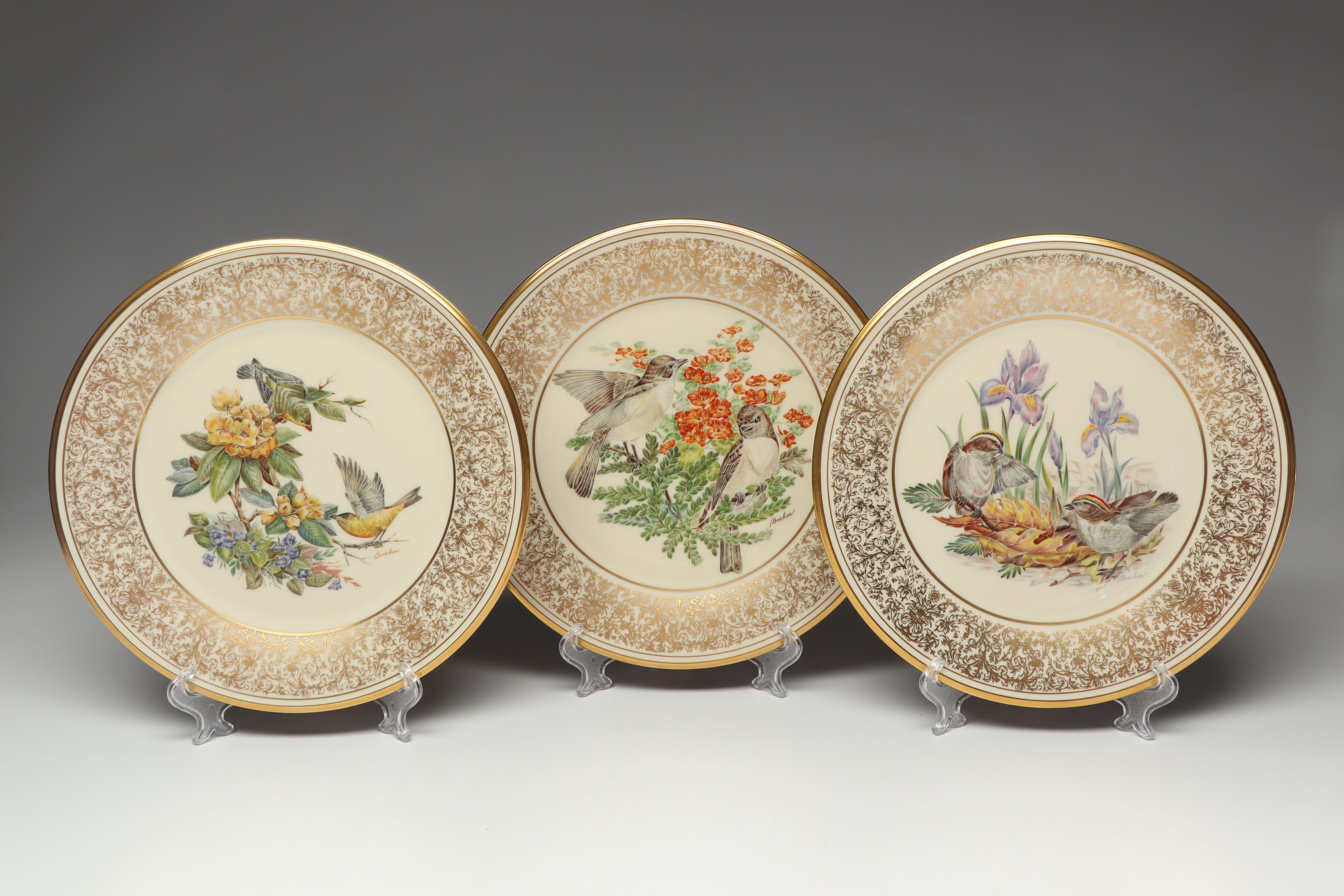 Lenox "Boehm Birds" Plates, 1970