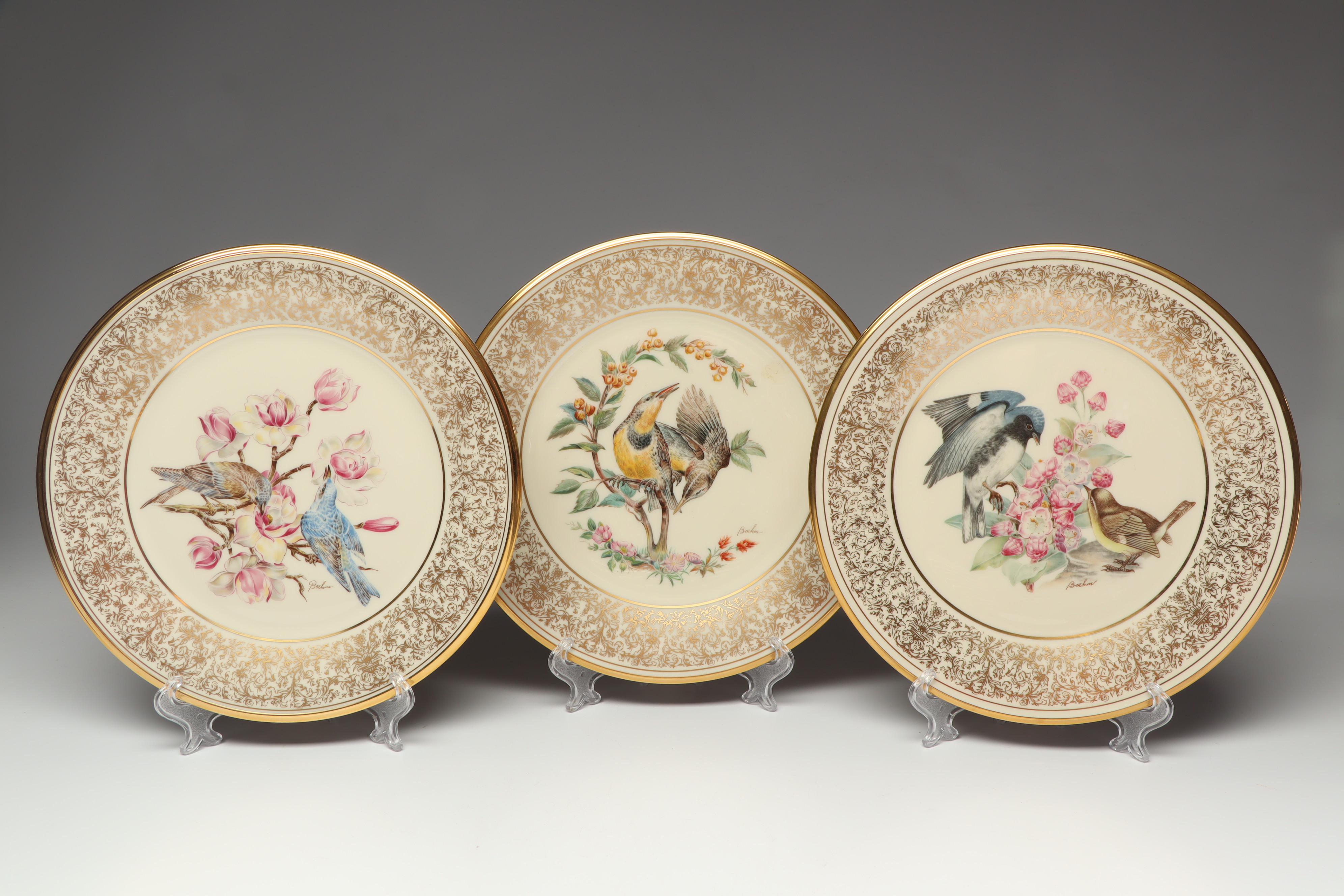 Lenox "Boehm Birds" Plates, 1970