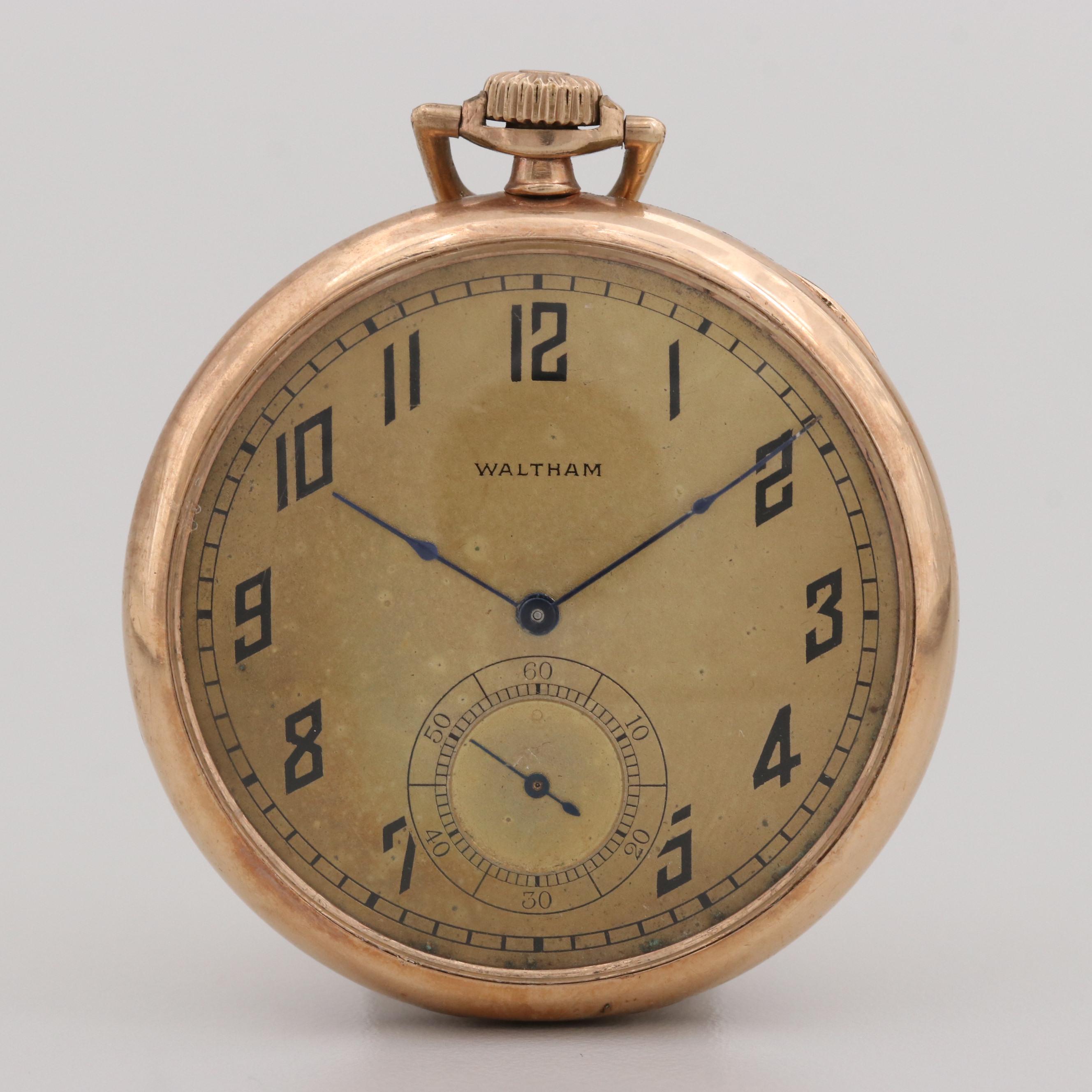 Antique Waltham Gold Filled Pocket Watch