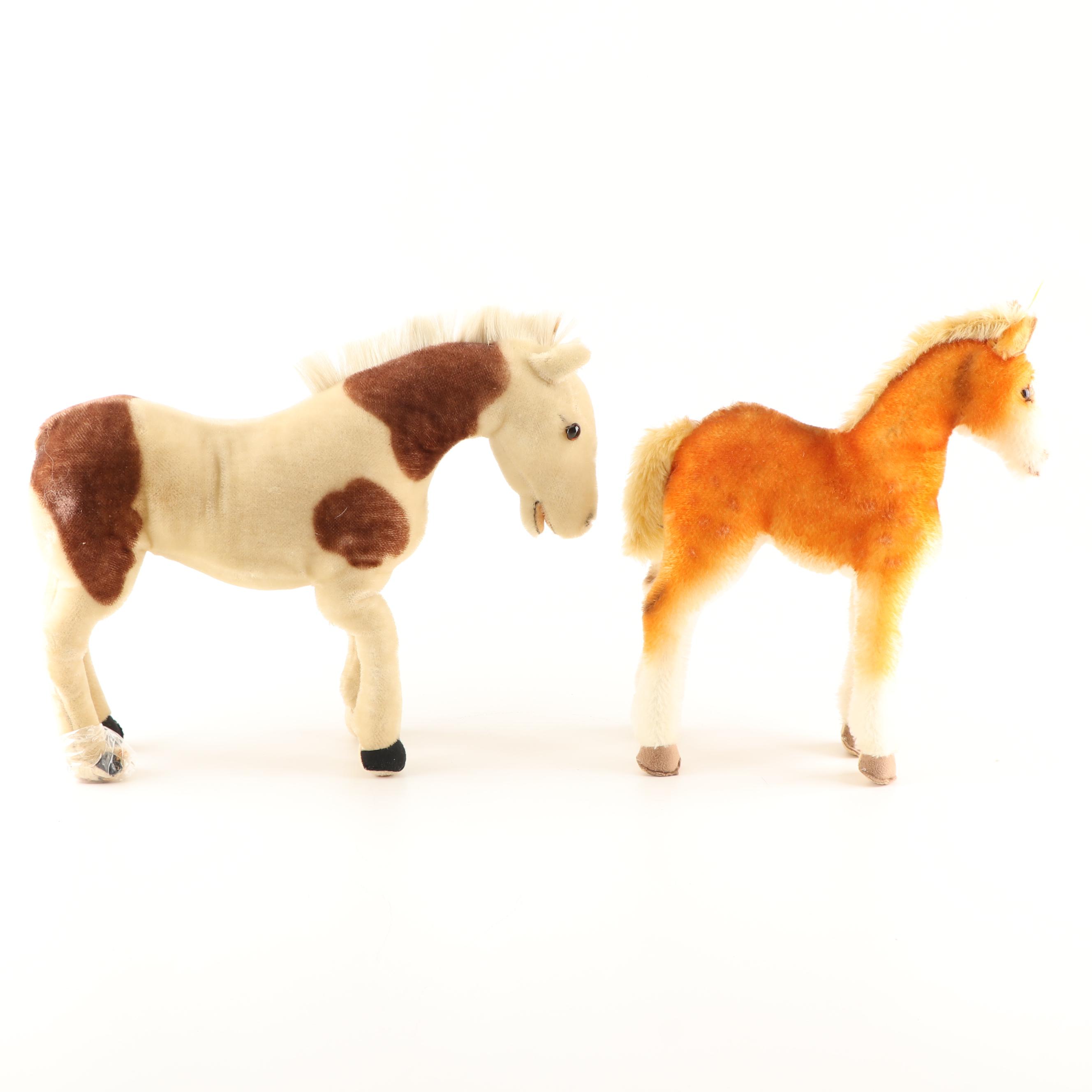 Steiff  "American Painted Horse" and Other Steiff Horse, Circa 1930s