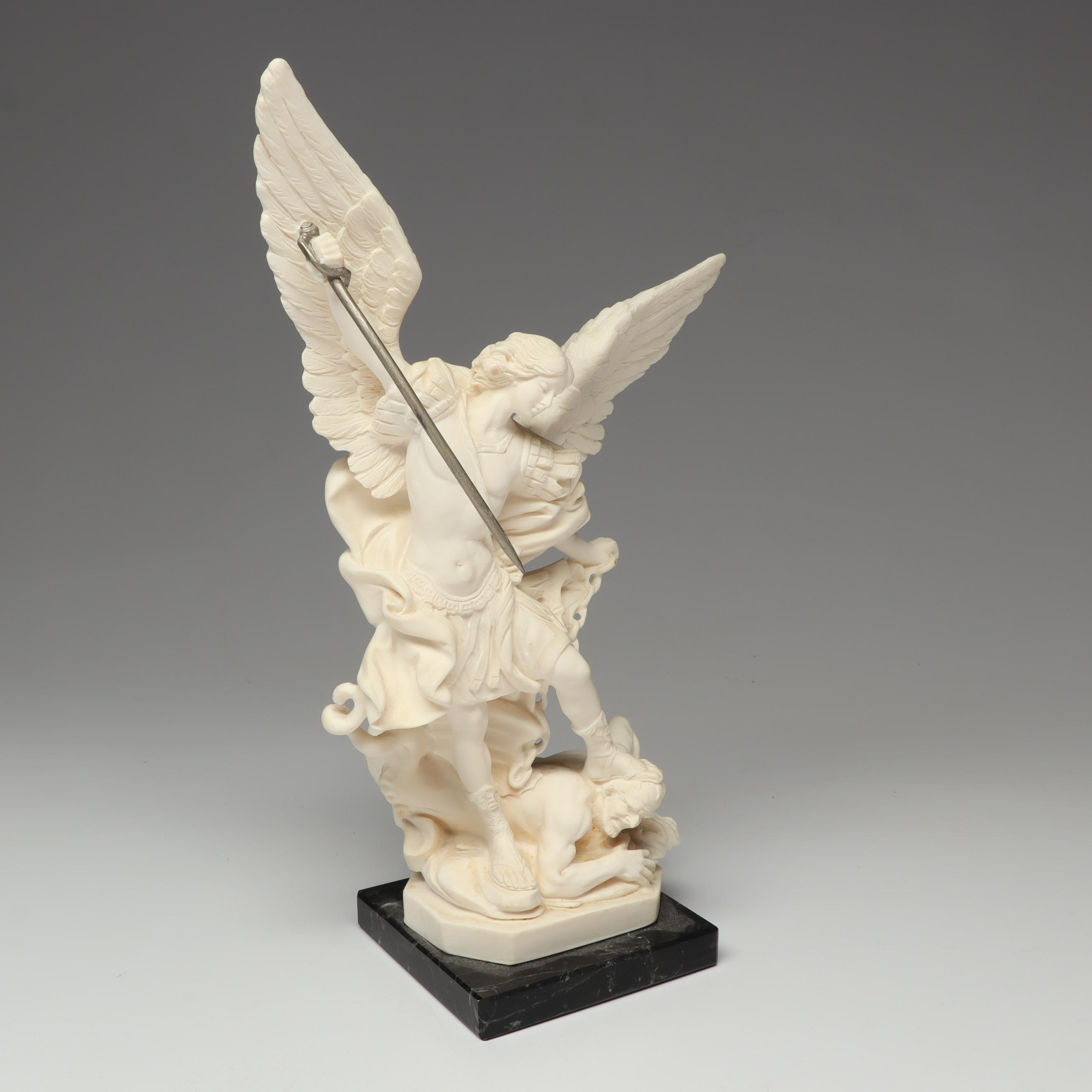 A. Santini Italian Bonded Alabaster Figurines