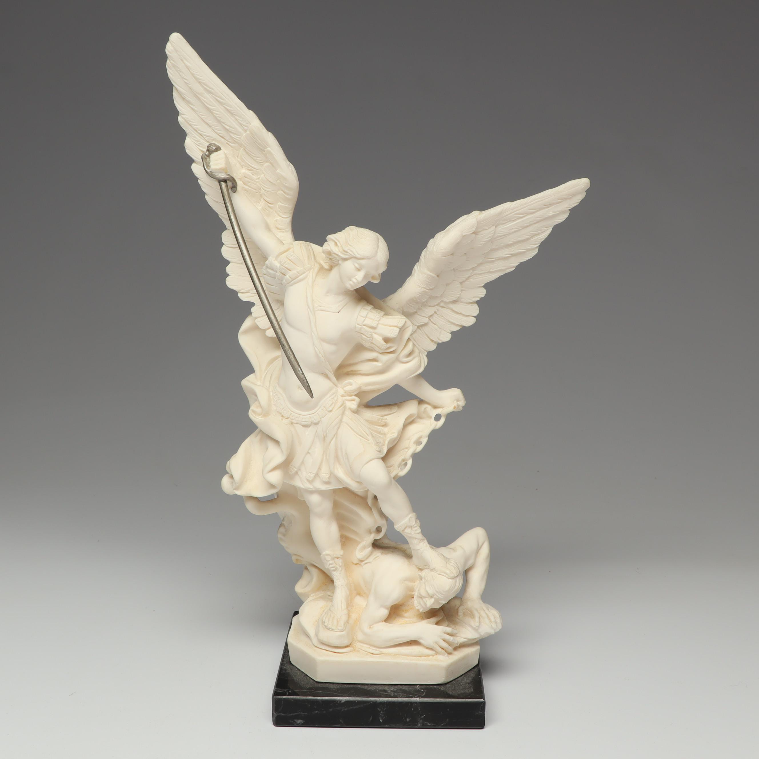 A. Santini Italian Bonded Alabaster Figurines