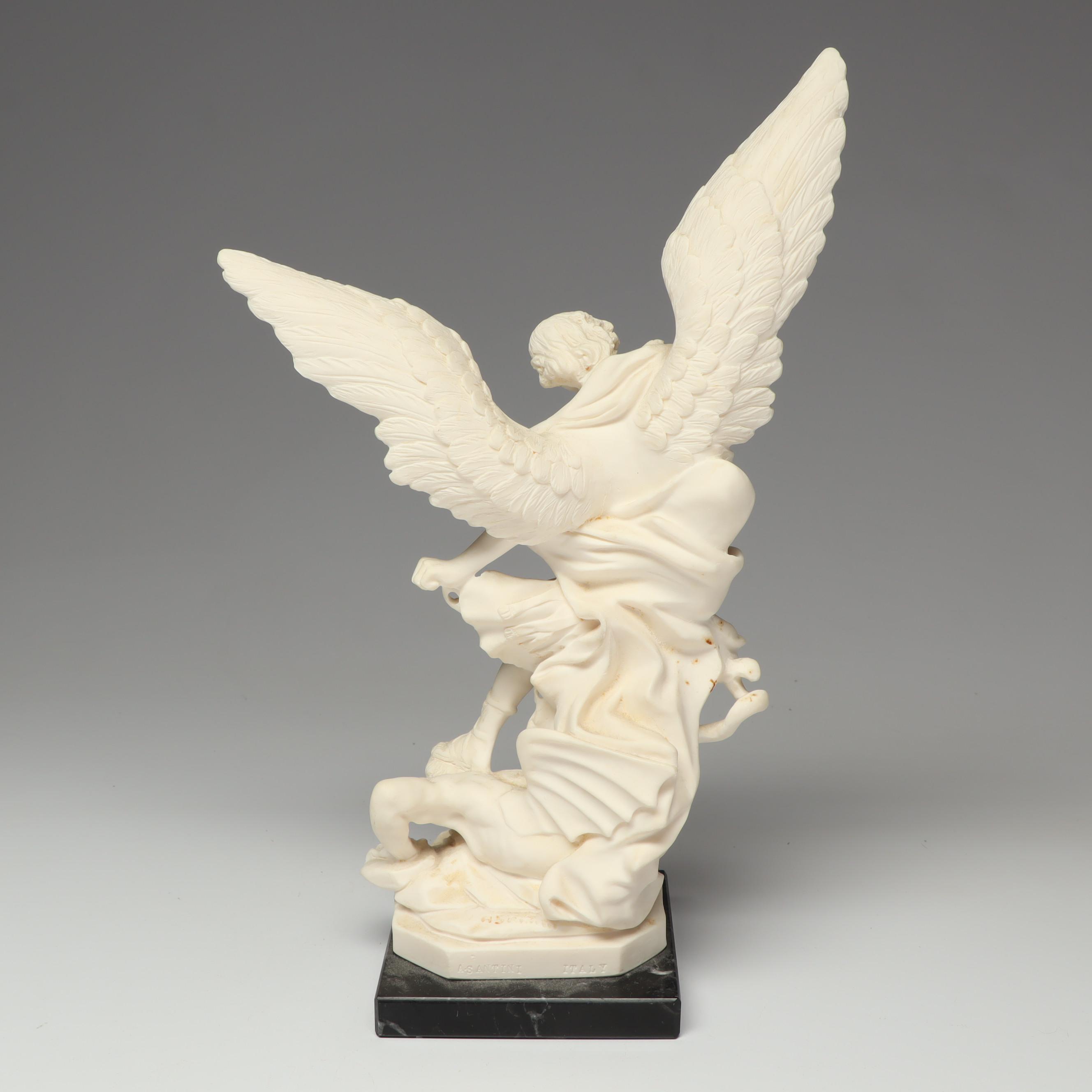 A. Santini Italian Bonded Alabaster Figurines