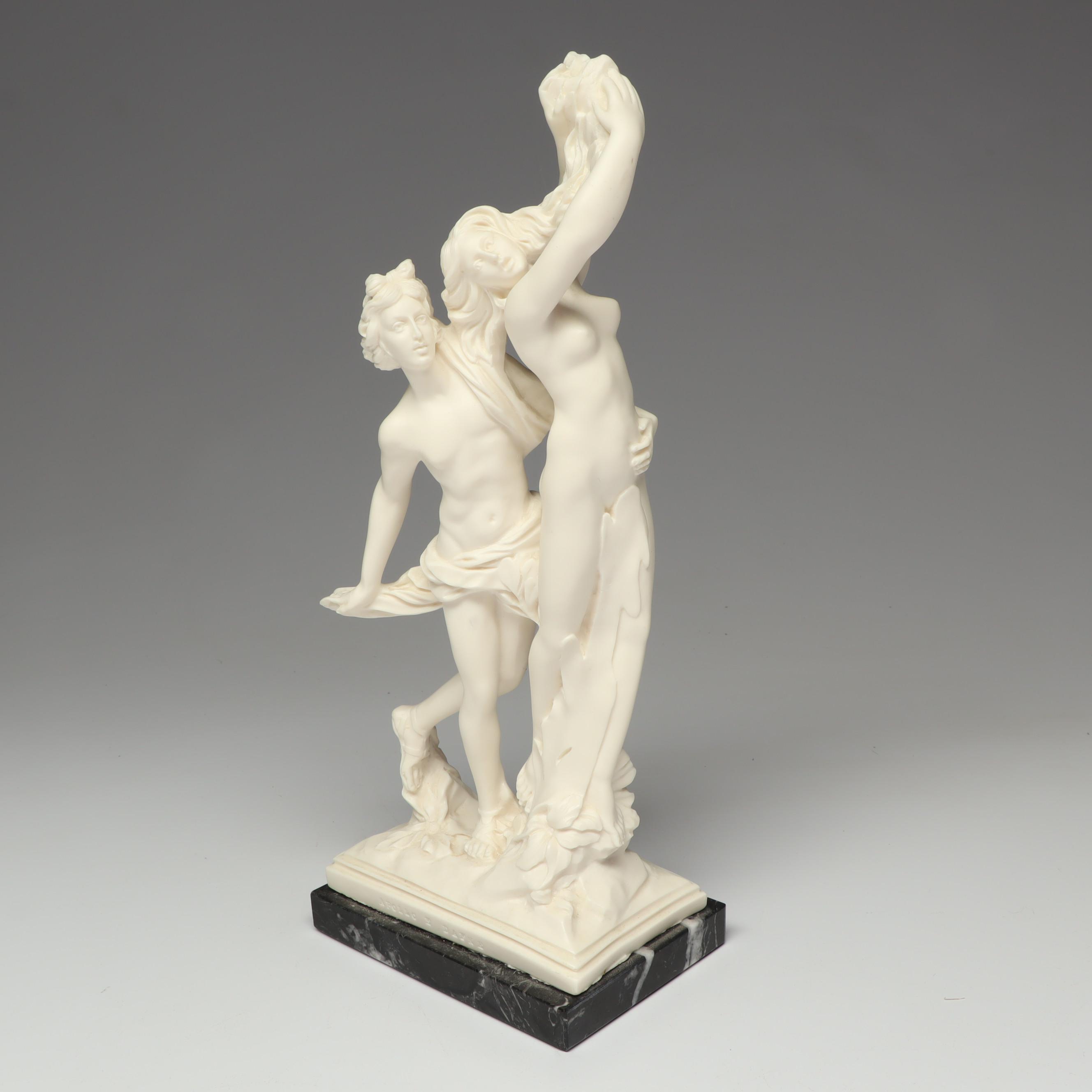 A. Santini Italian Bonded Alabaster Figurines