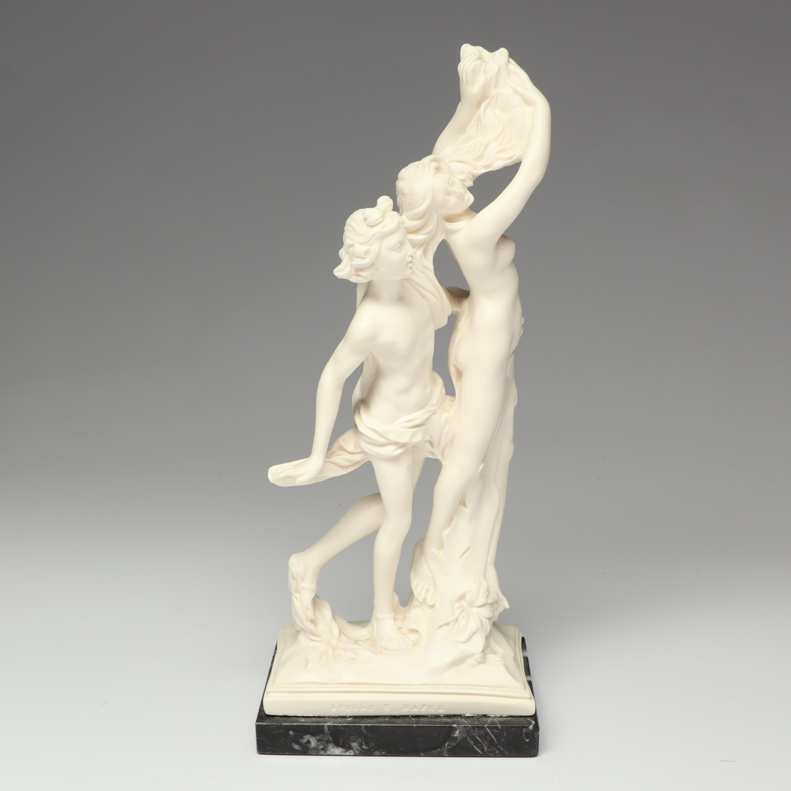 A. Santini Italian Bonded Alabaster Figurines