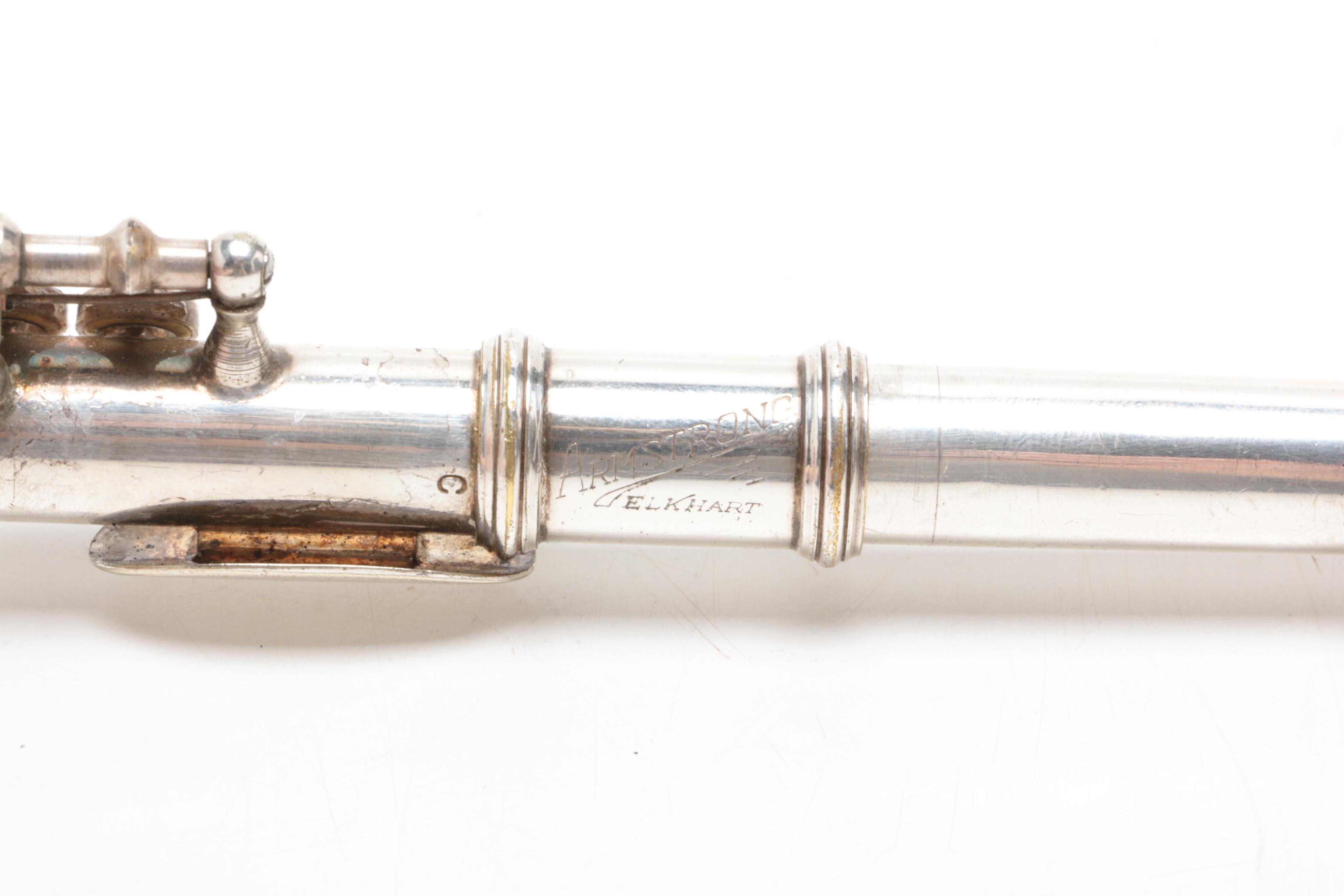 Armstrong Elkhart Piccolo Flute with Case, Mid-Century