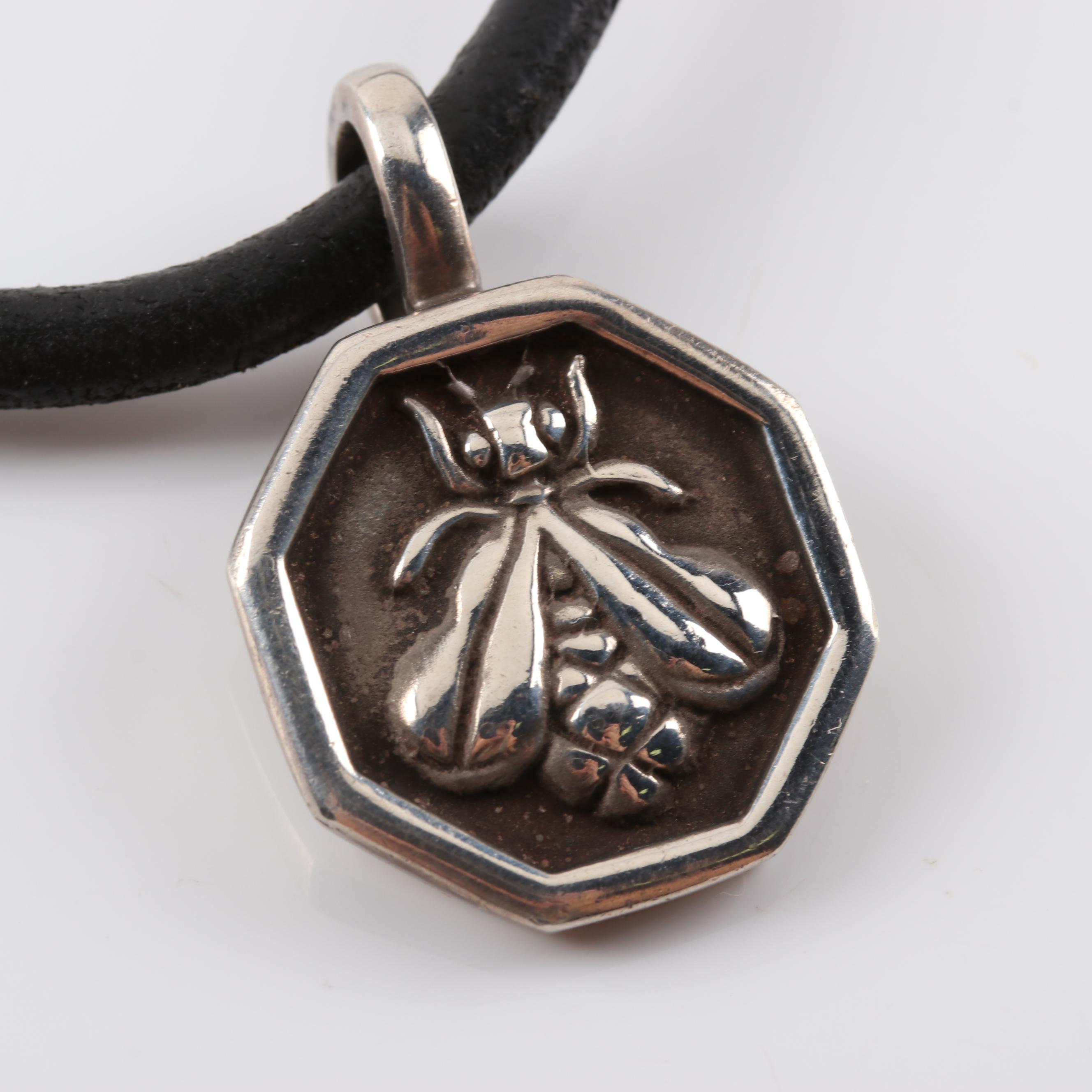 Slane & Slane Sterling Silver Bee Pendant Necklace