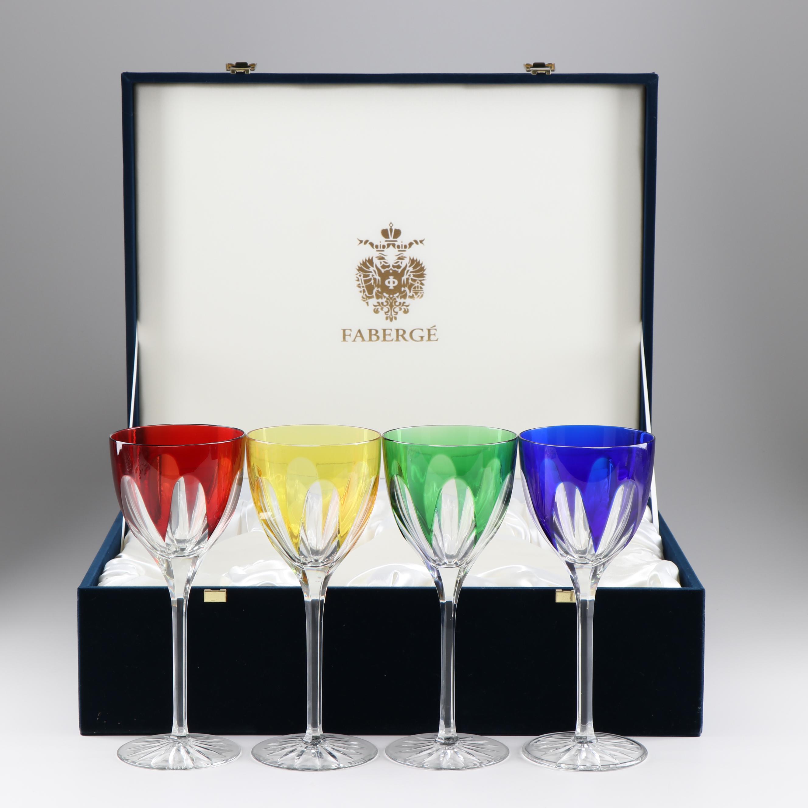 Fabergé Crystal Wine Glasses