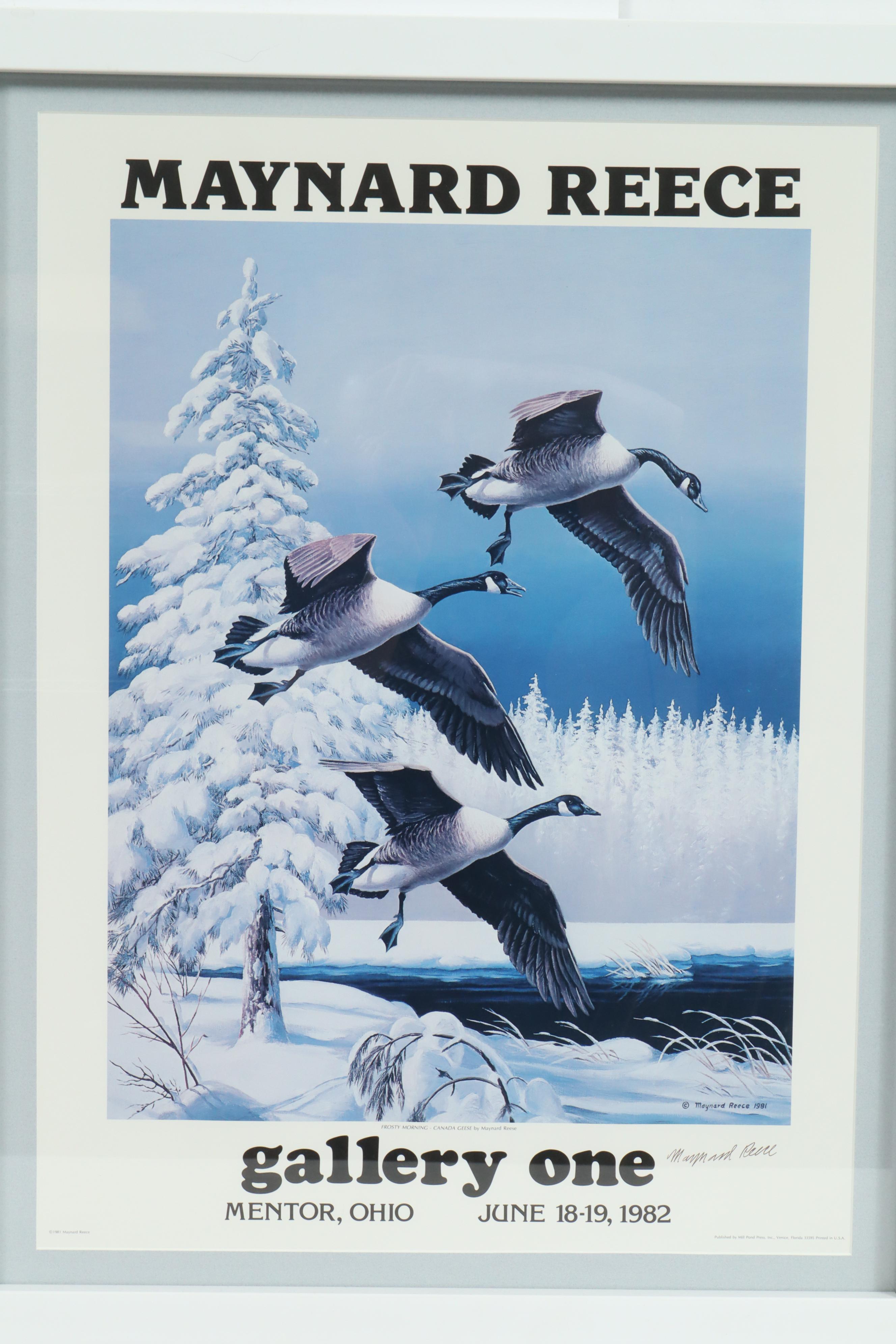 Maynard Reece 1982 Exhibiton Poster for Gallery One