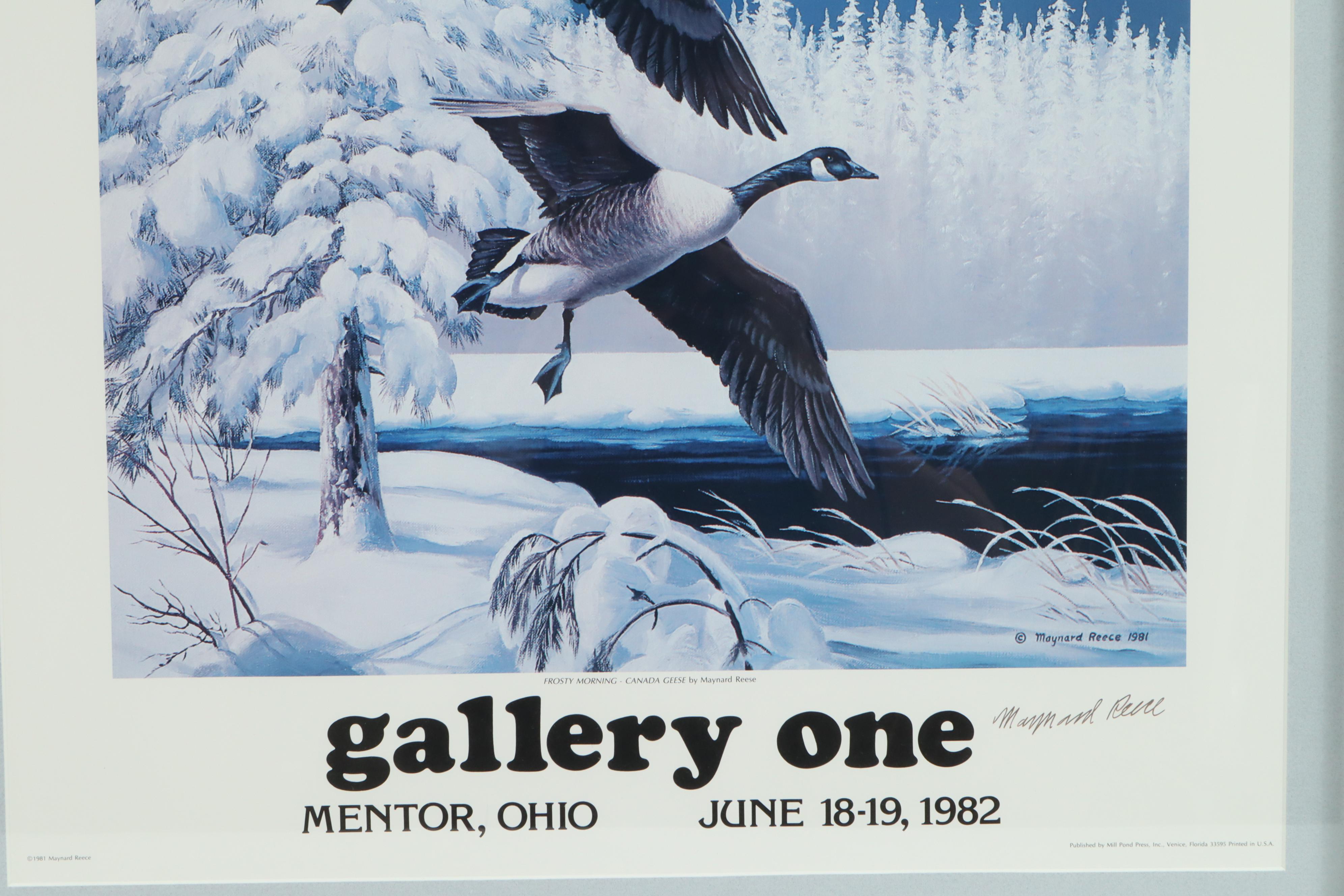Maynard Reece 1982 Exhibiton Poster for Gallery One