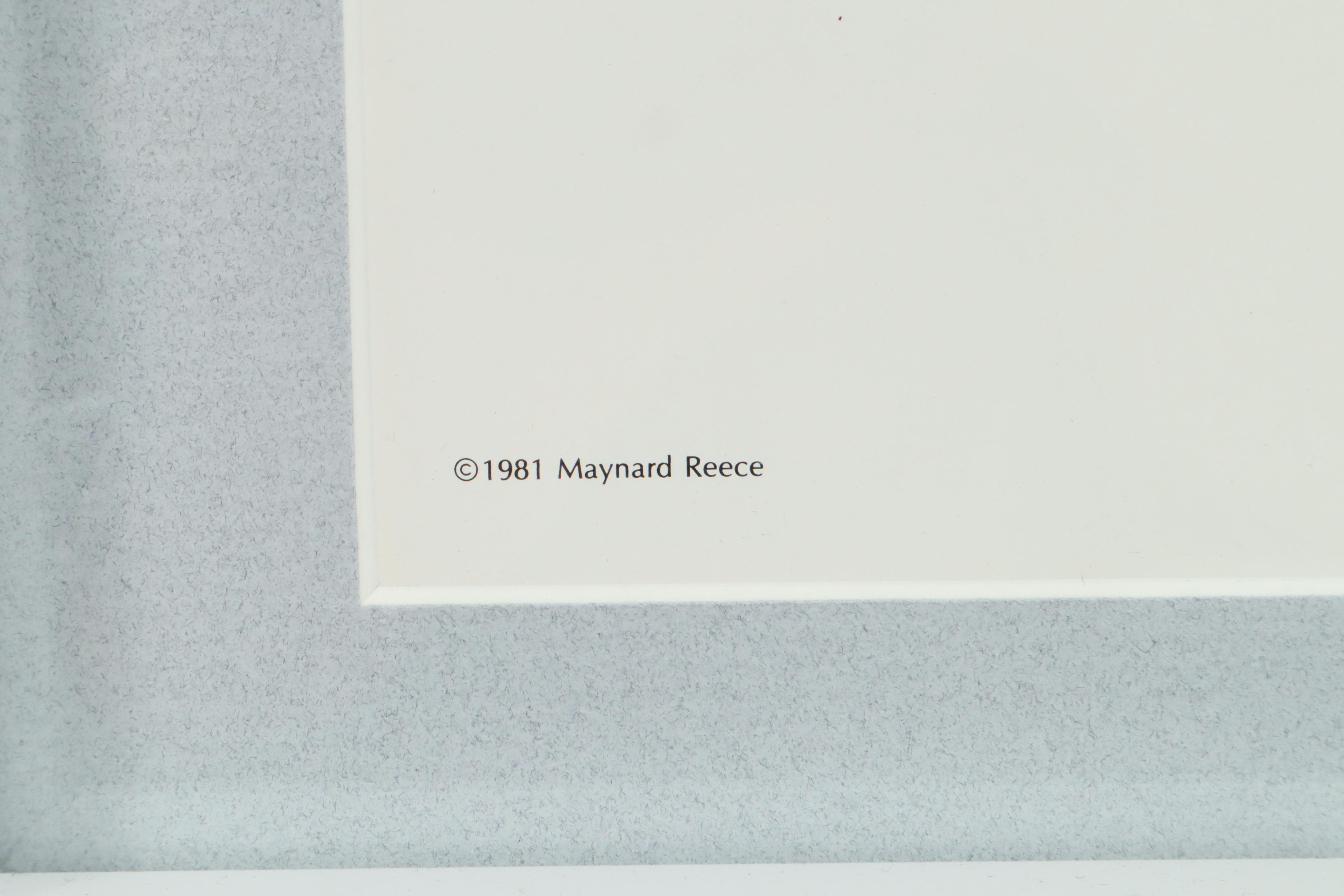 Maynard Reece 1982 Exhibiton Poster for Gallery One