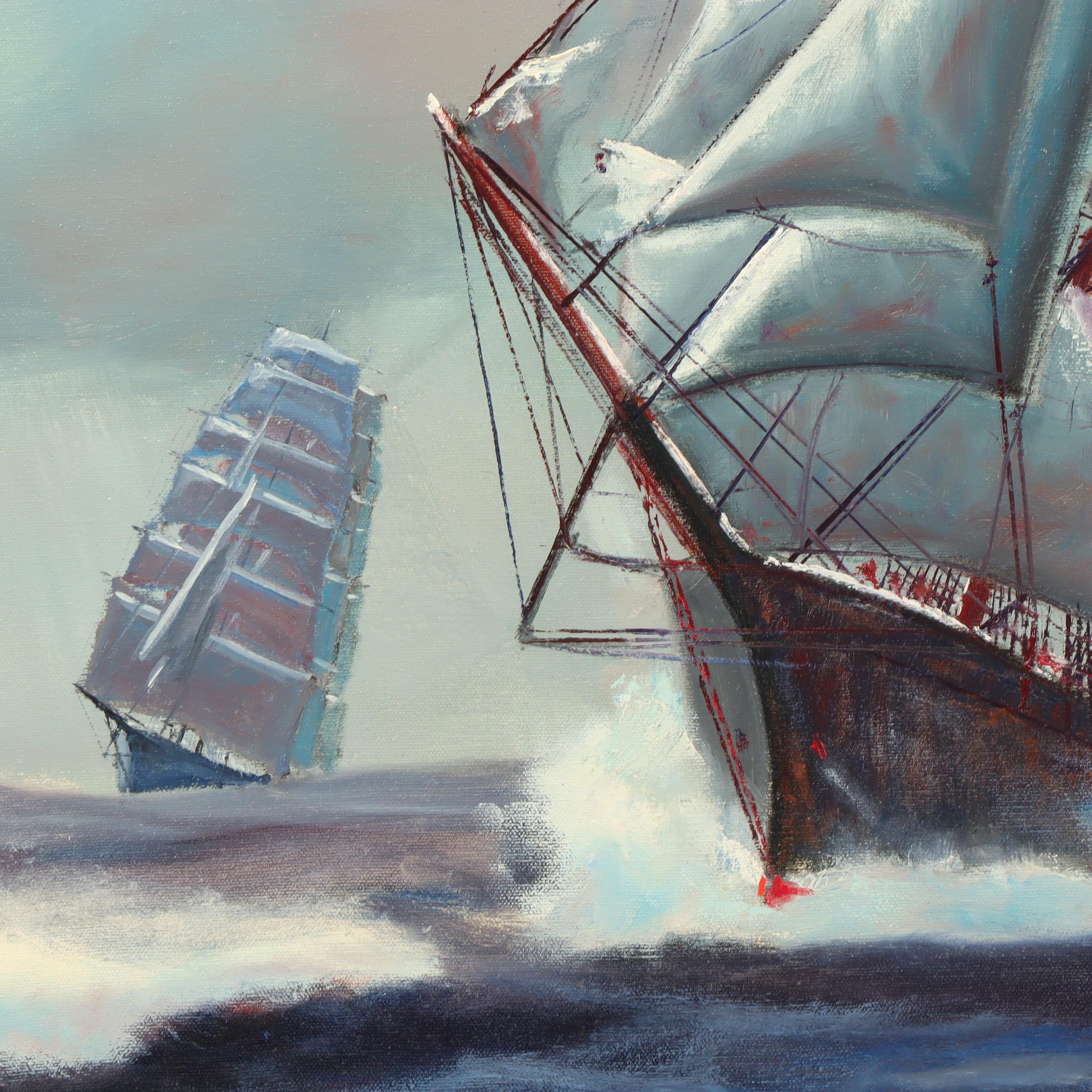 Joseph Ryan Corish Nautical Oil Painting