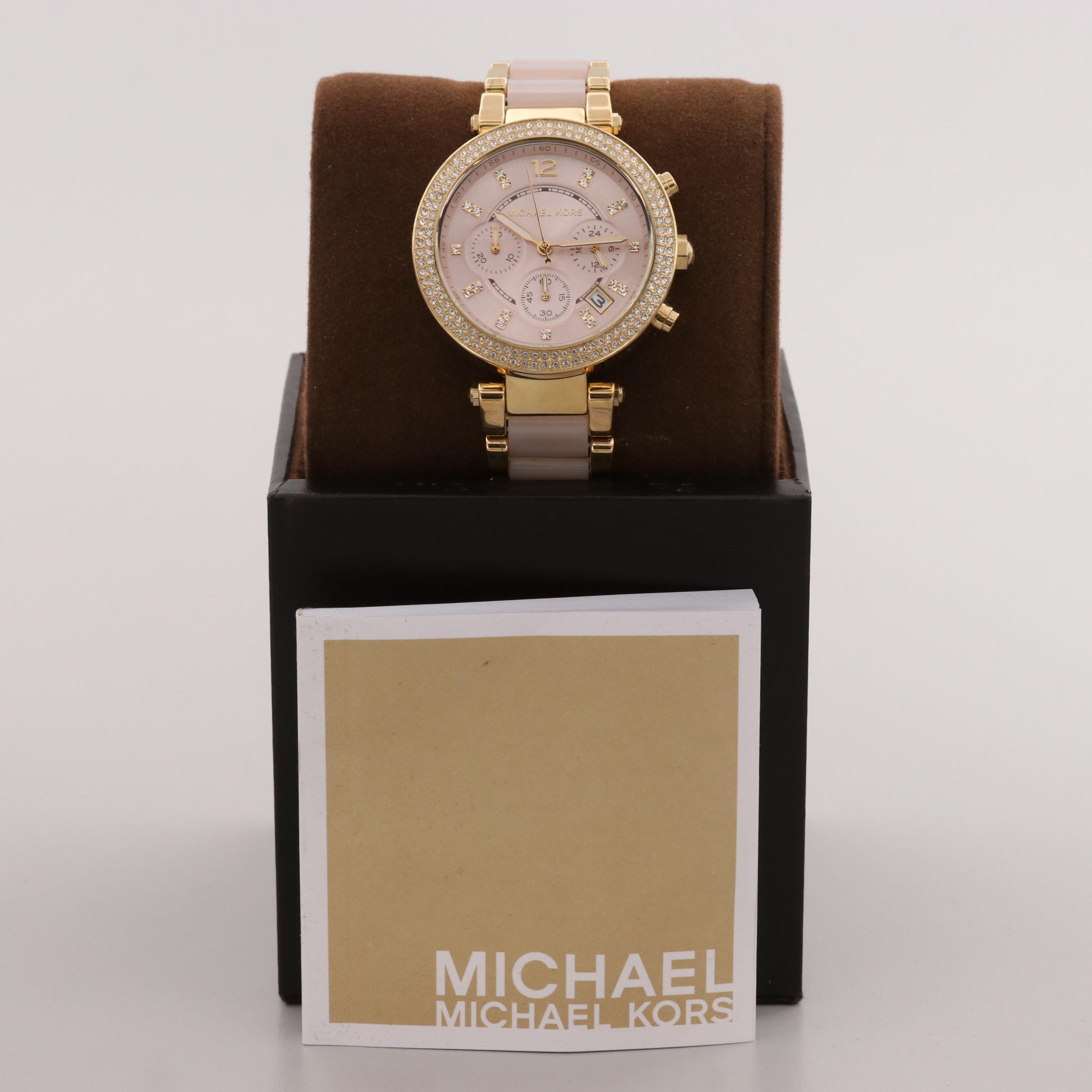 Michael Kors MK-6326 Gold Tone Quartz Chronograph Watch