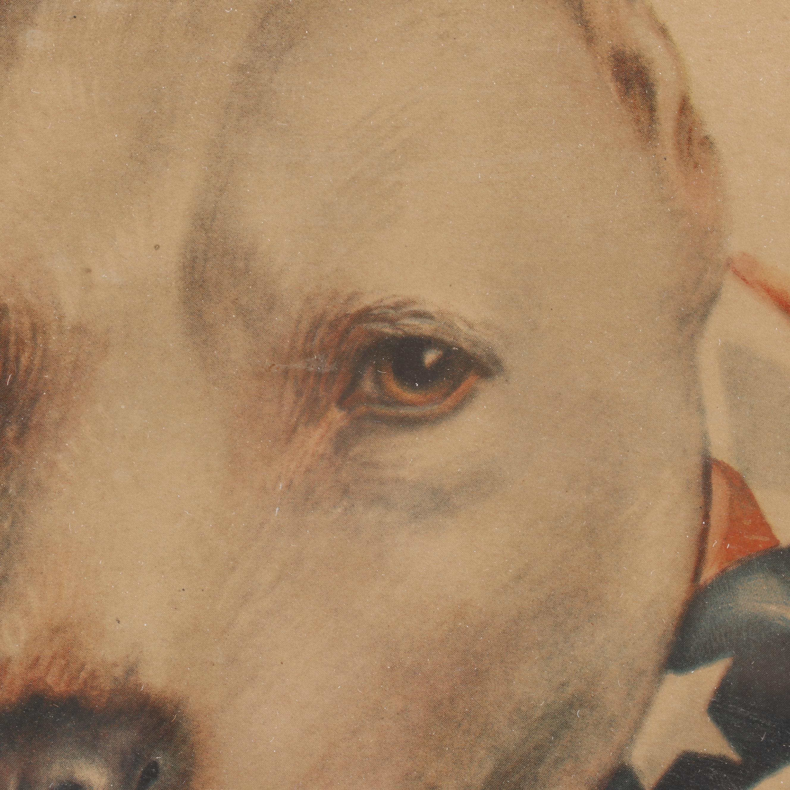 Wallace Robinson Lithograph "I'm Neutral, BUT - Not Afraid of Any of Them", 1915